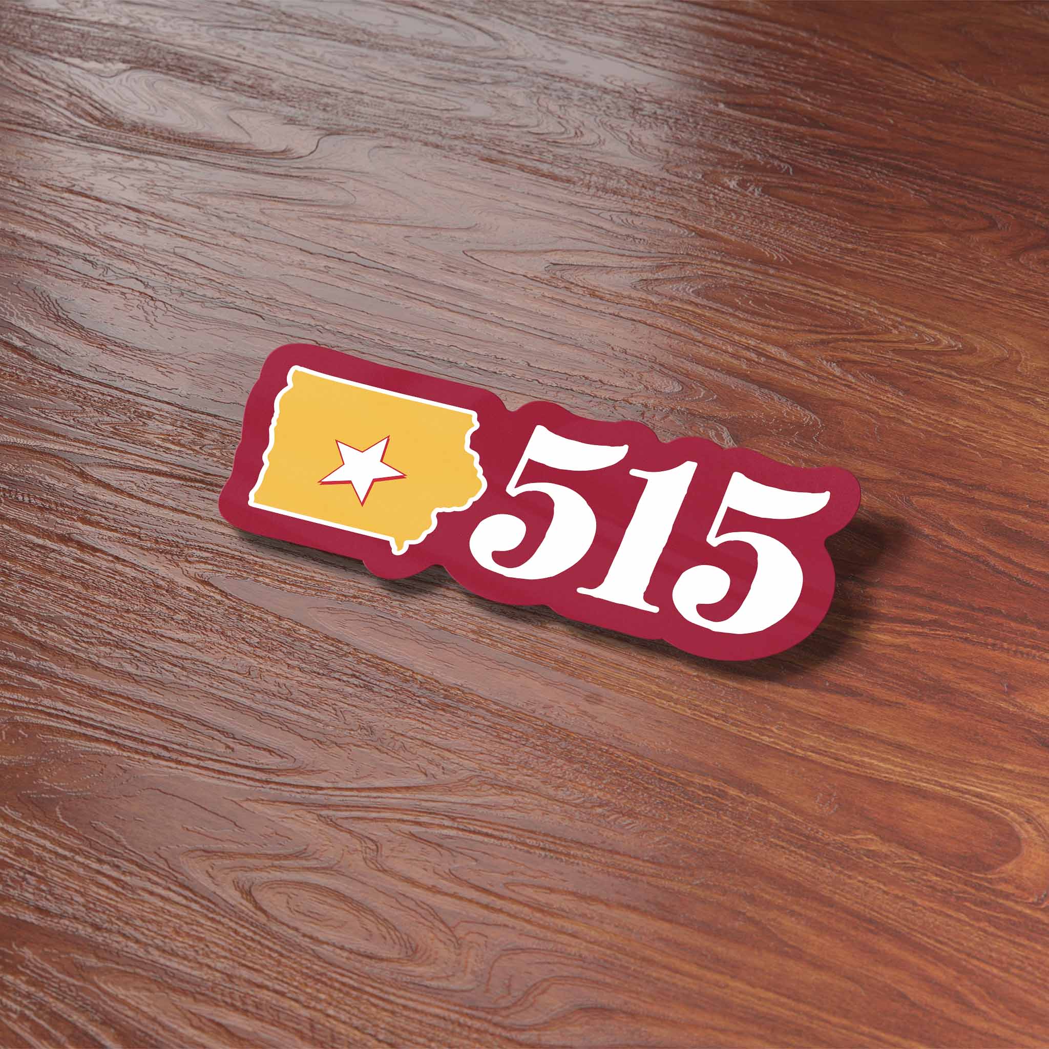Ames Iowa 515 Area Code Sticker - Cute Midwest Decals - Image 5