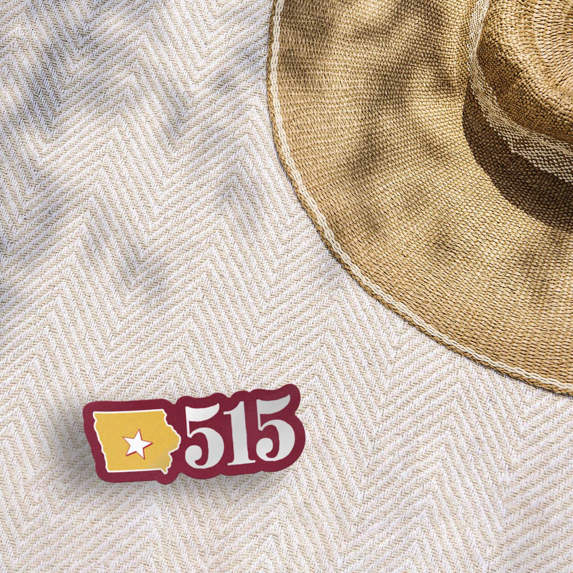 Ames Iowa 515 Area Code Sticker - Cute Midwest Decals - Image 7