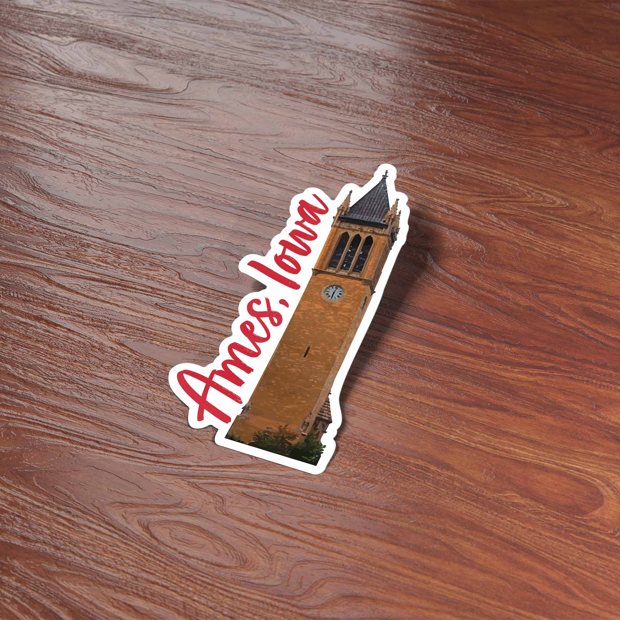 Ames Iowa Clock Tower Sticker - Cute Midwest Decals - Image 5