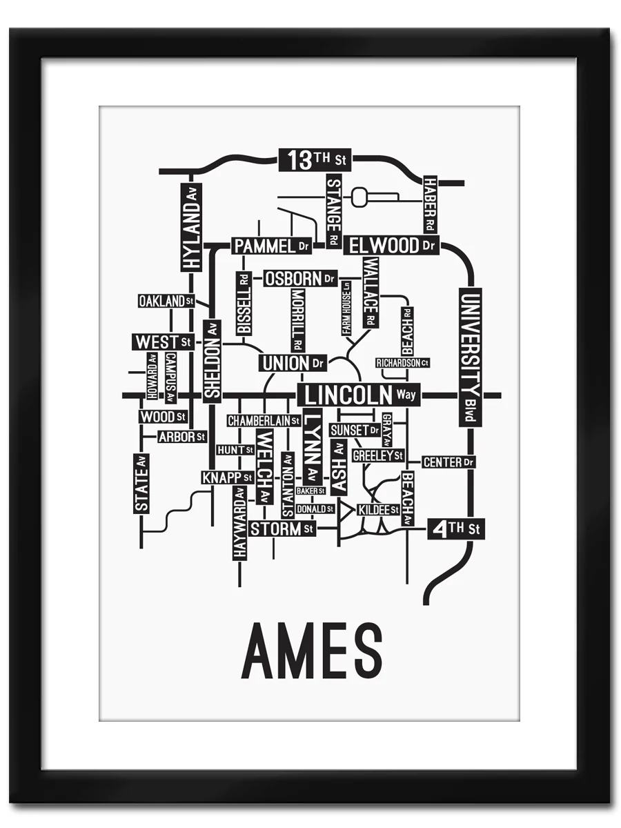 Ames, Iowa Street Map - Image 10