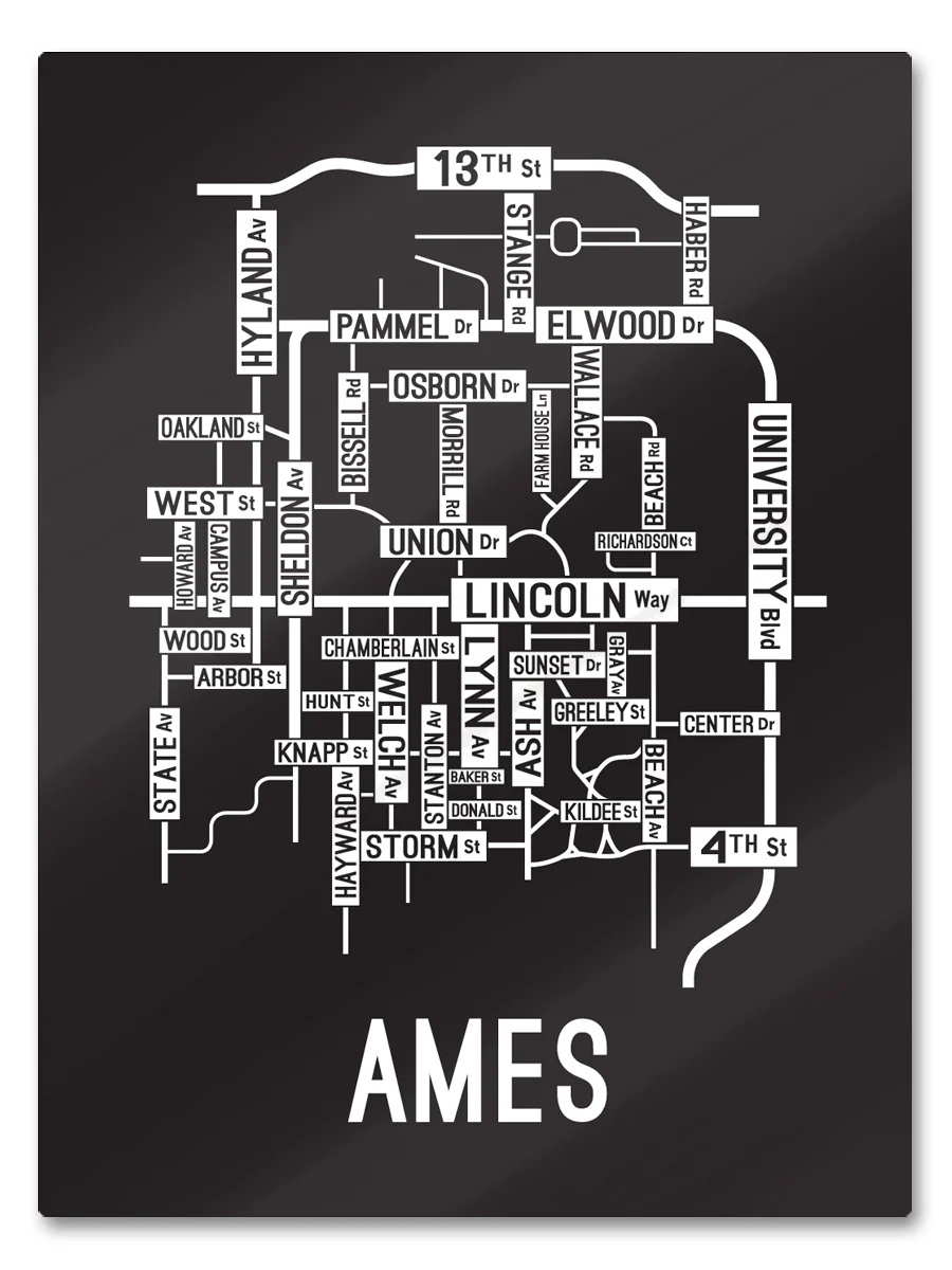Ames, Iowa Street Map - Image 11