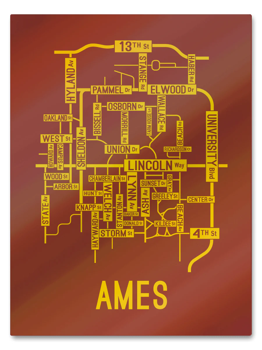 Ames, Iowa Street Map - Image 12