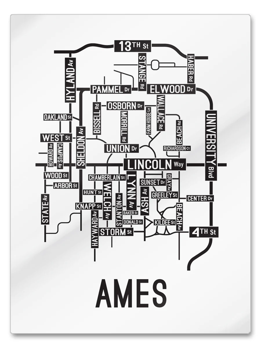 Ames, Iowa Street Map - Image 13