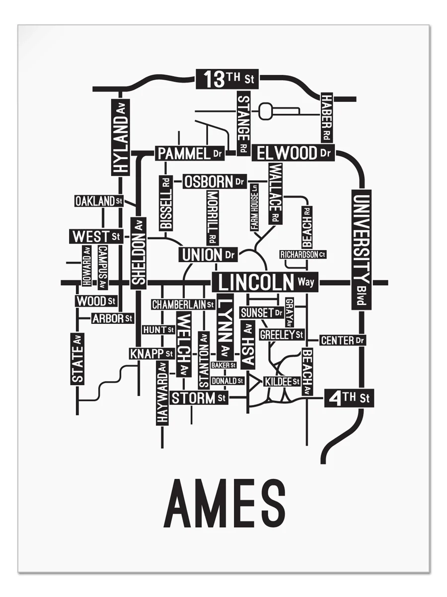 Ames, Iowa Street Map - Image 3