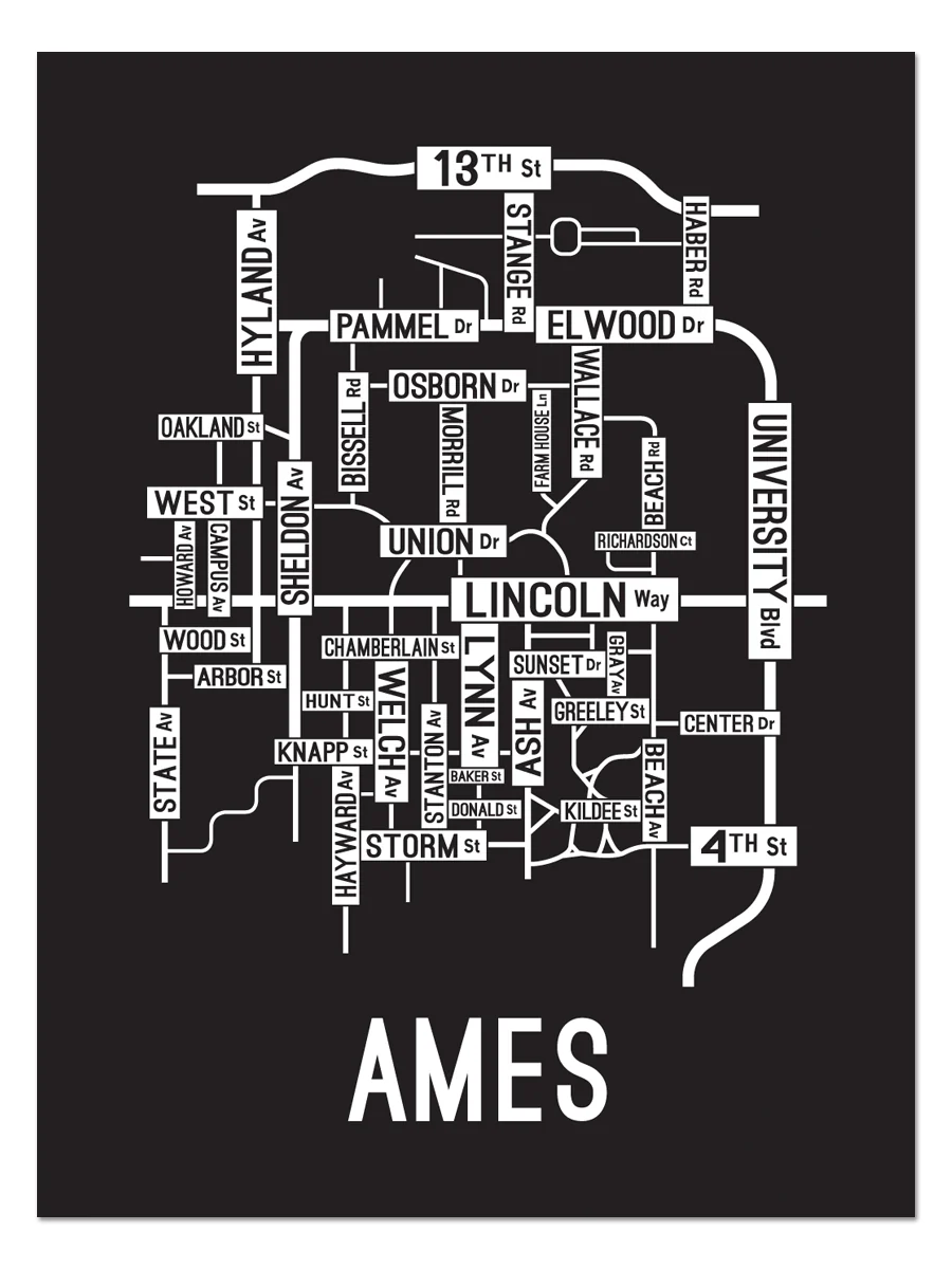 Ames, Iowa Street Map - Image 4