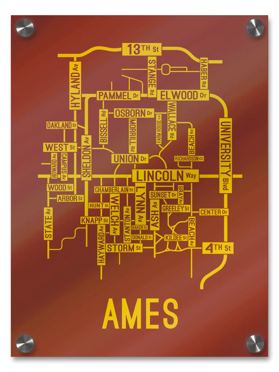 Ames, Iowa Street Map - Image 6