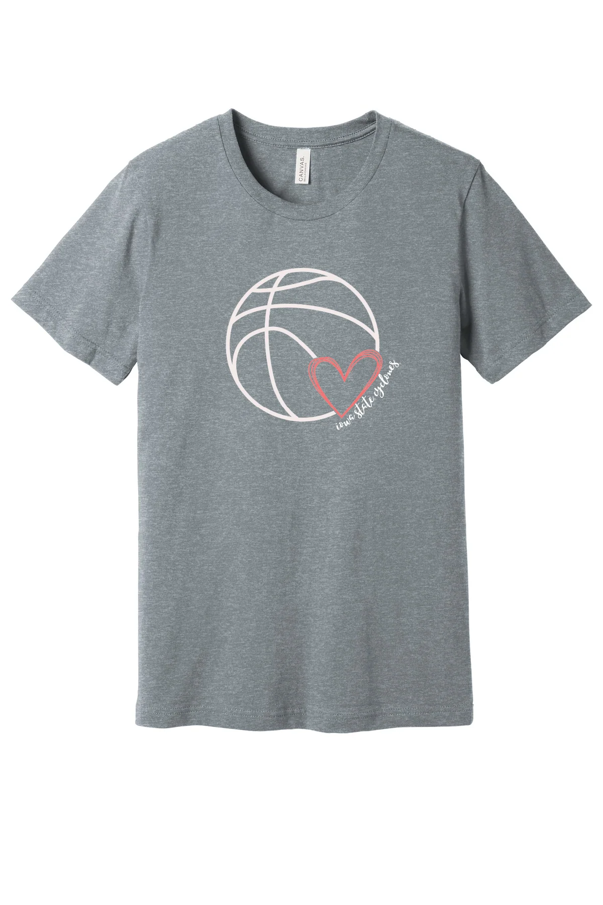 Basketball with Heart - Short Sleeve Tee - Image 2