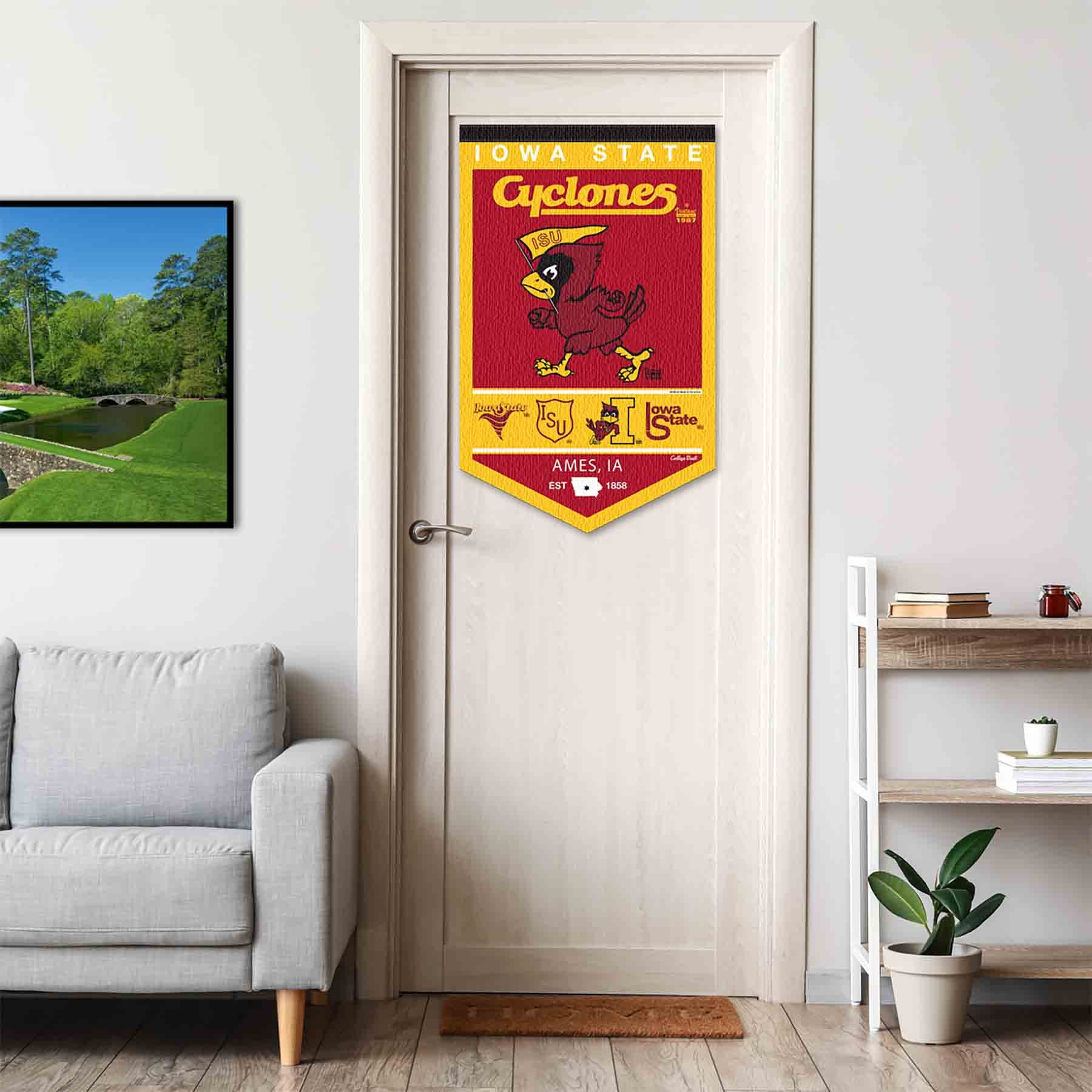 College Flags & Banners Co. Iowa State Cyclones Heritage History Banner Pennant - Image 3