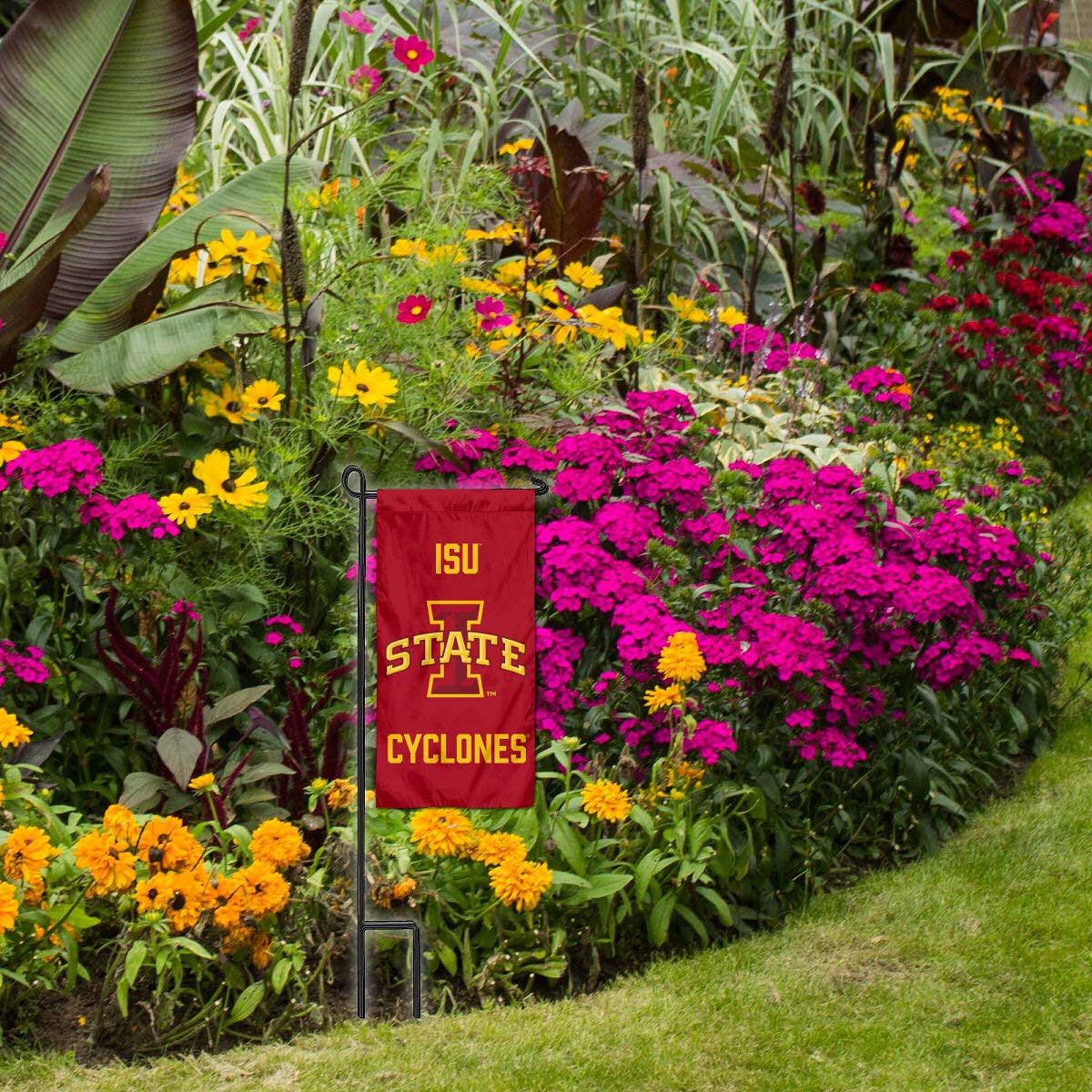College Flags & Banners Co. Iowa State Cyclones Mini Garden and Flower Pot Flag Topper - Image 2