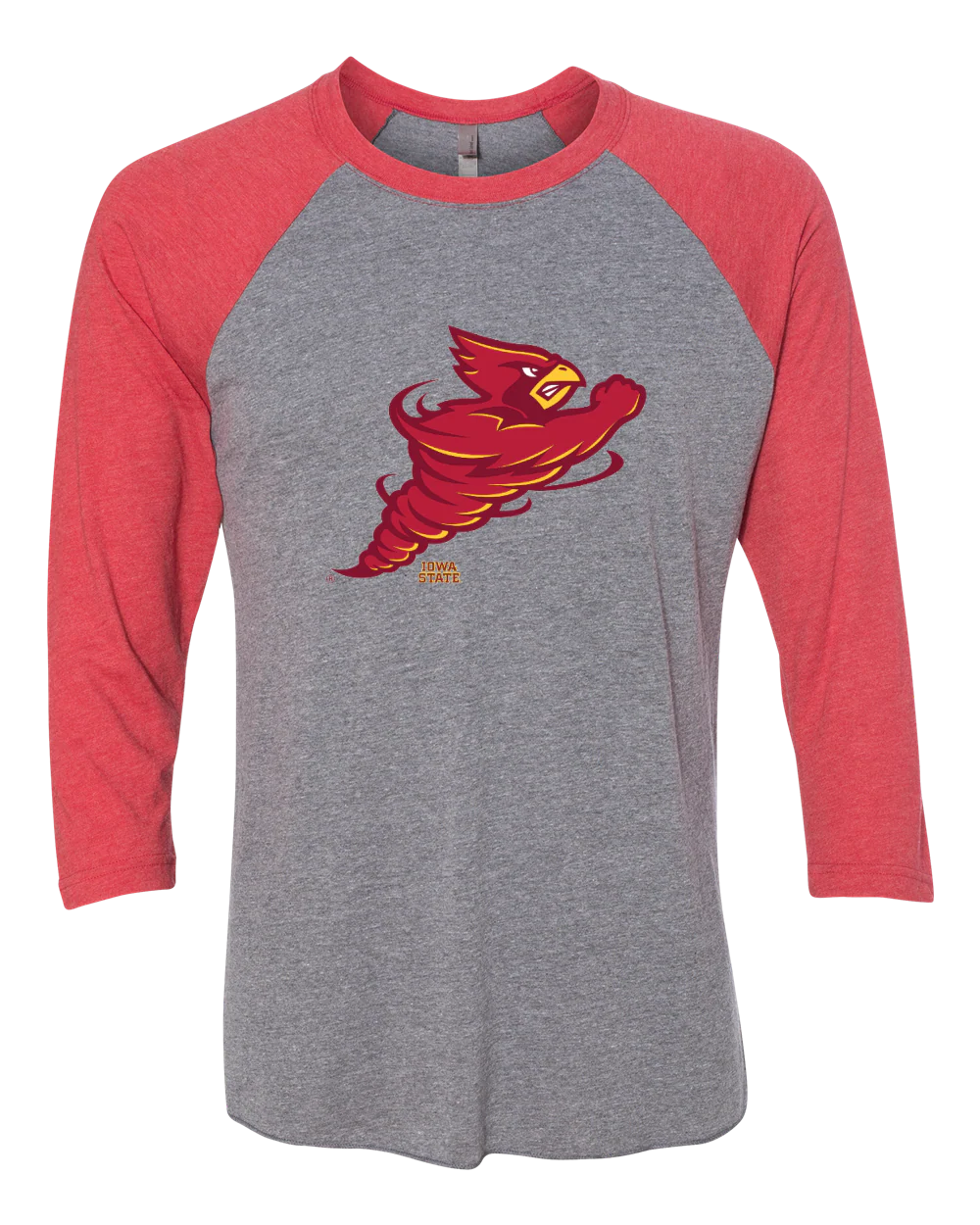Cynado Iowa State - Three-Quarter Sleeve Raglan Tee - Image 3