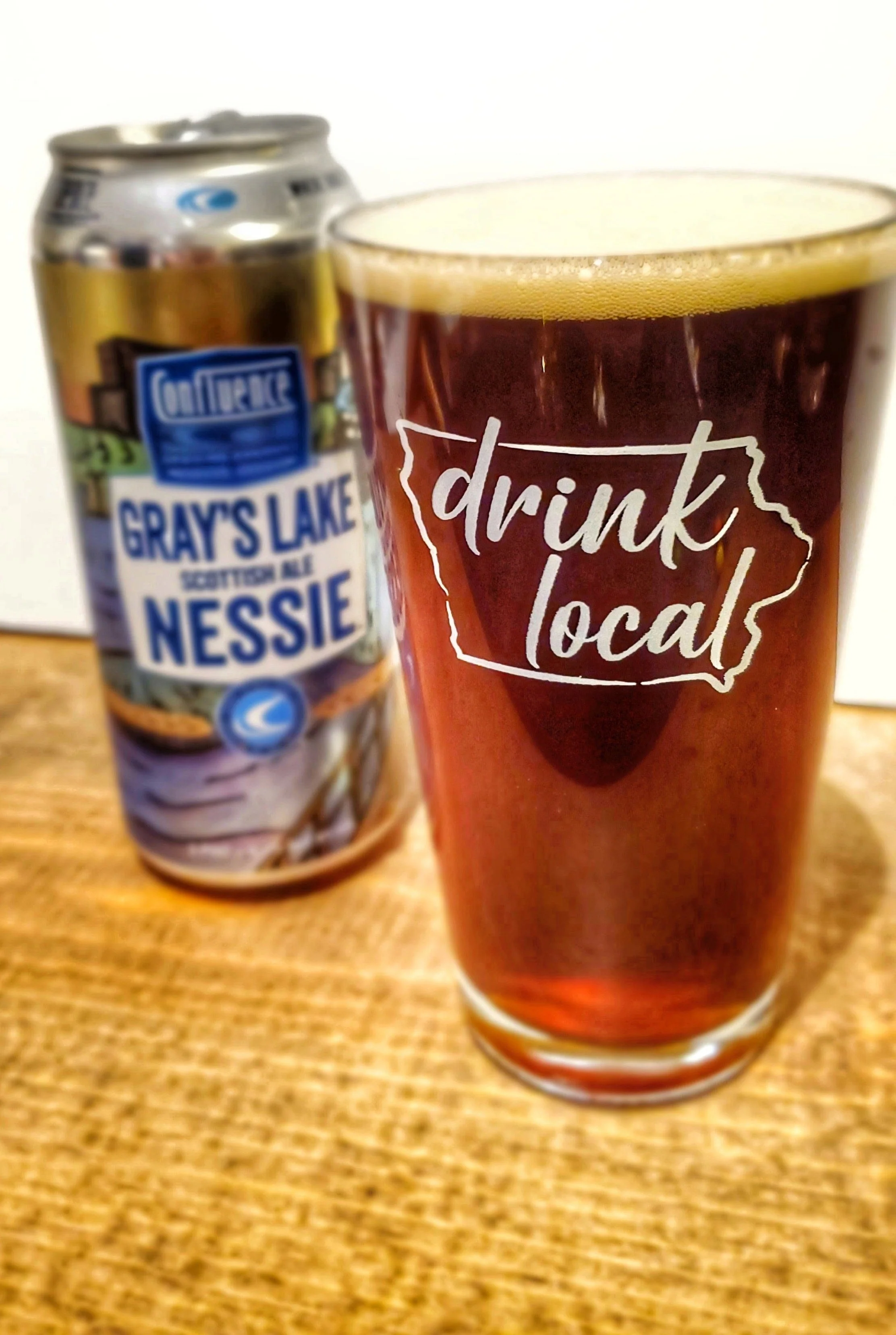 Drink Local Iowa Pint Glass - Image 8
