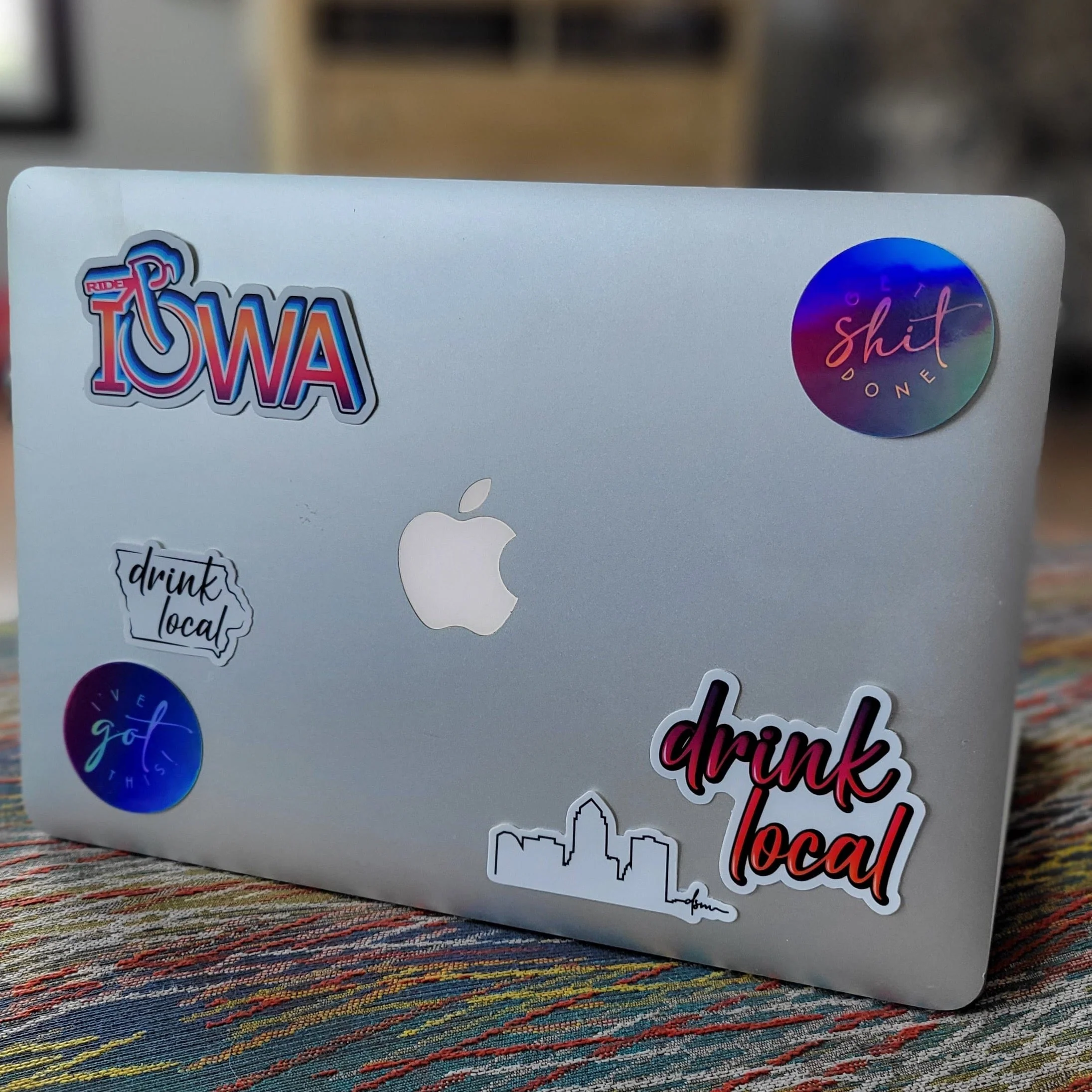 Drink Local Iowa Sticker - Image 3