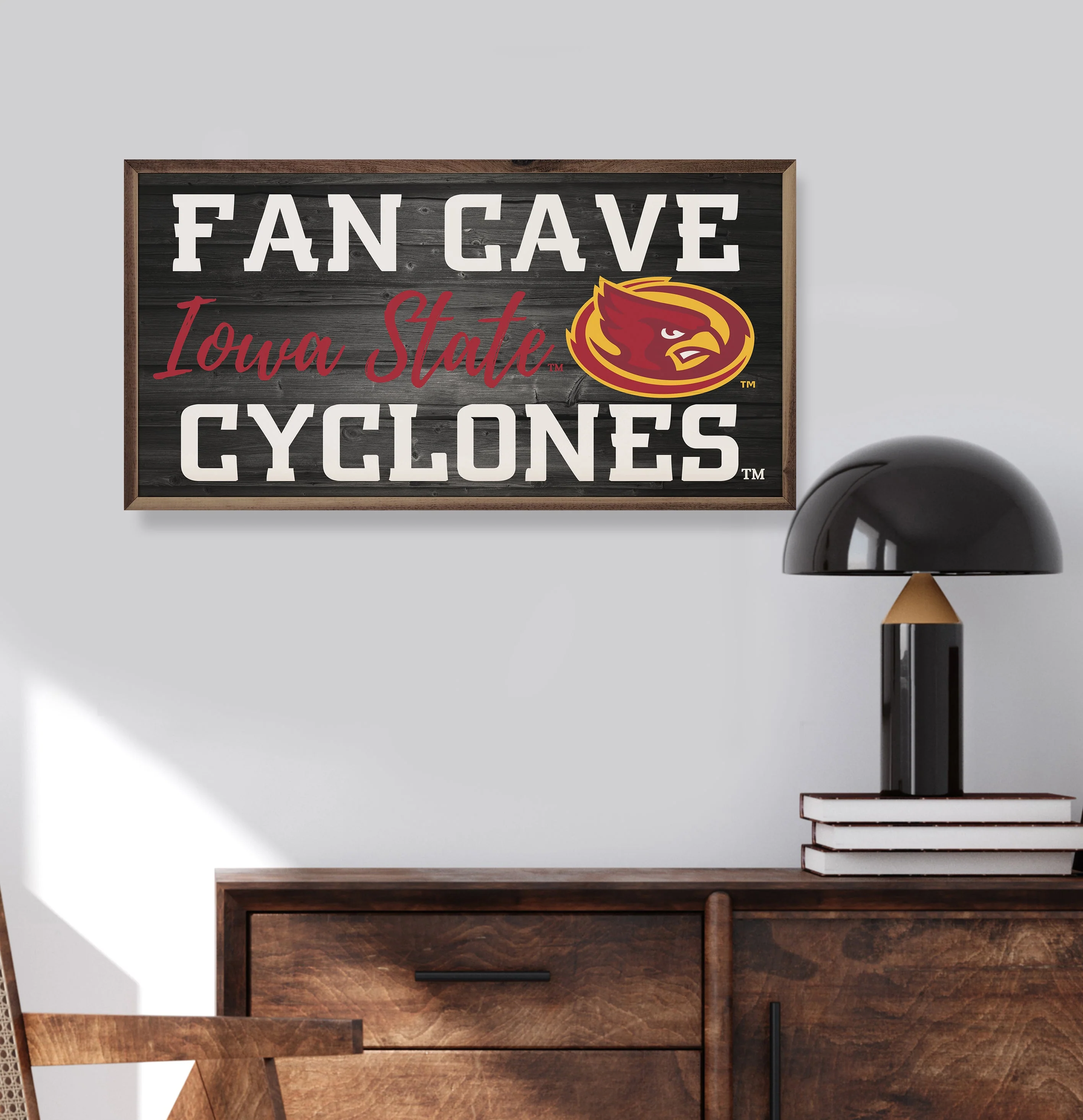Fan Cave Cyclones Iowa State University Black - Image 3