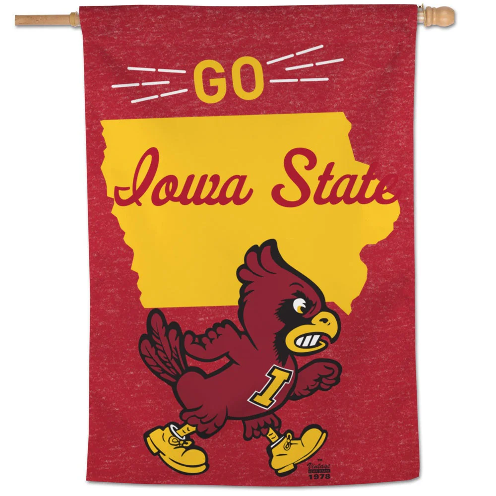Go Iowa State Flag Vintage Cy House Banner - Image 3