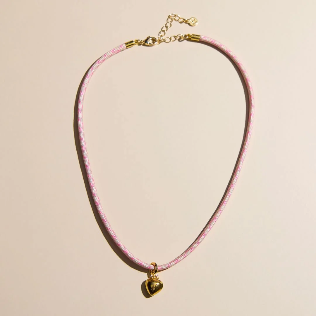 Gold Puffy Heart Charm - Image 3