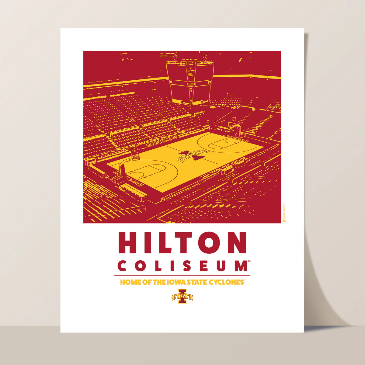Hilton Coliseum Home of the Iowa State Cyclones Print - Image 3