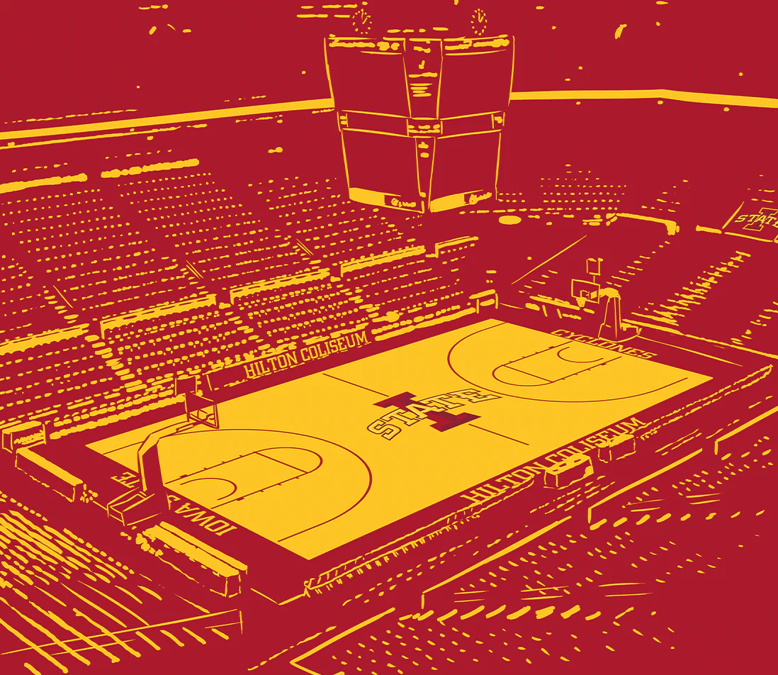 Hilton Coliseum Home of the Iowa State Cyclones Print - Image 4