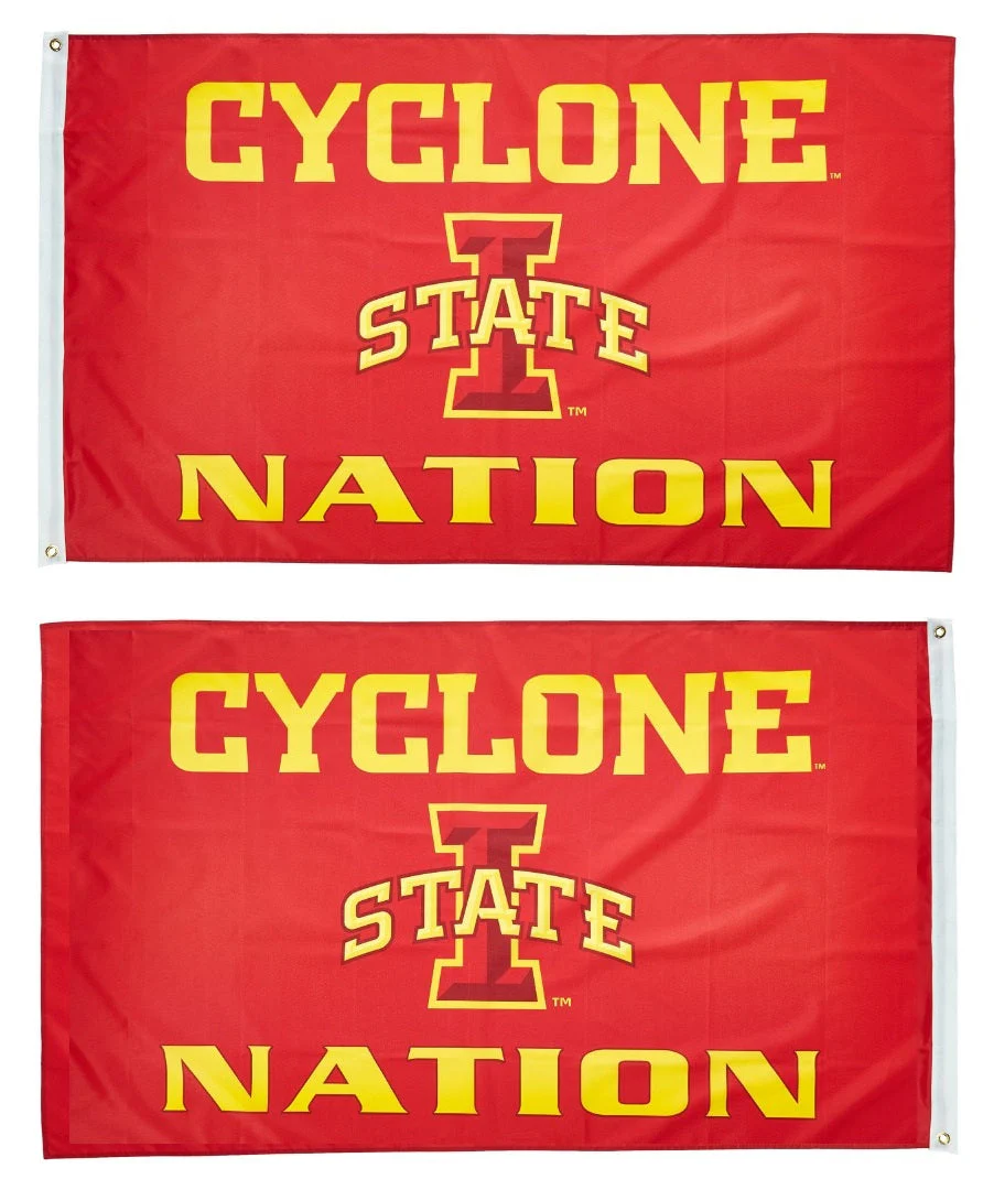 I State Cyclone Nation Flag 2 Sided 3x5