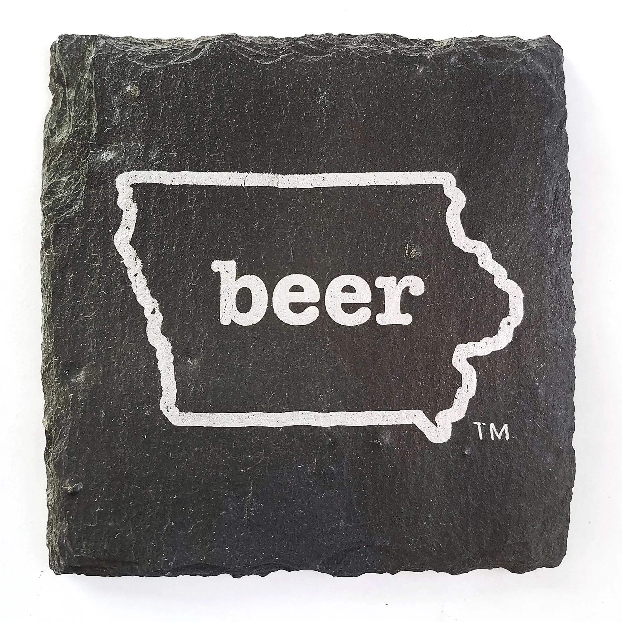 Iowa Craft Beer Tent Slate Coaster - Image 3