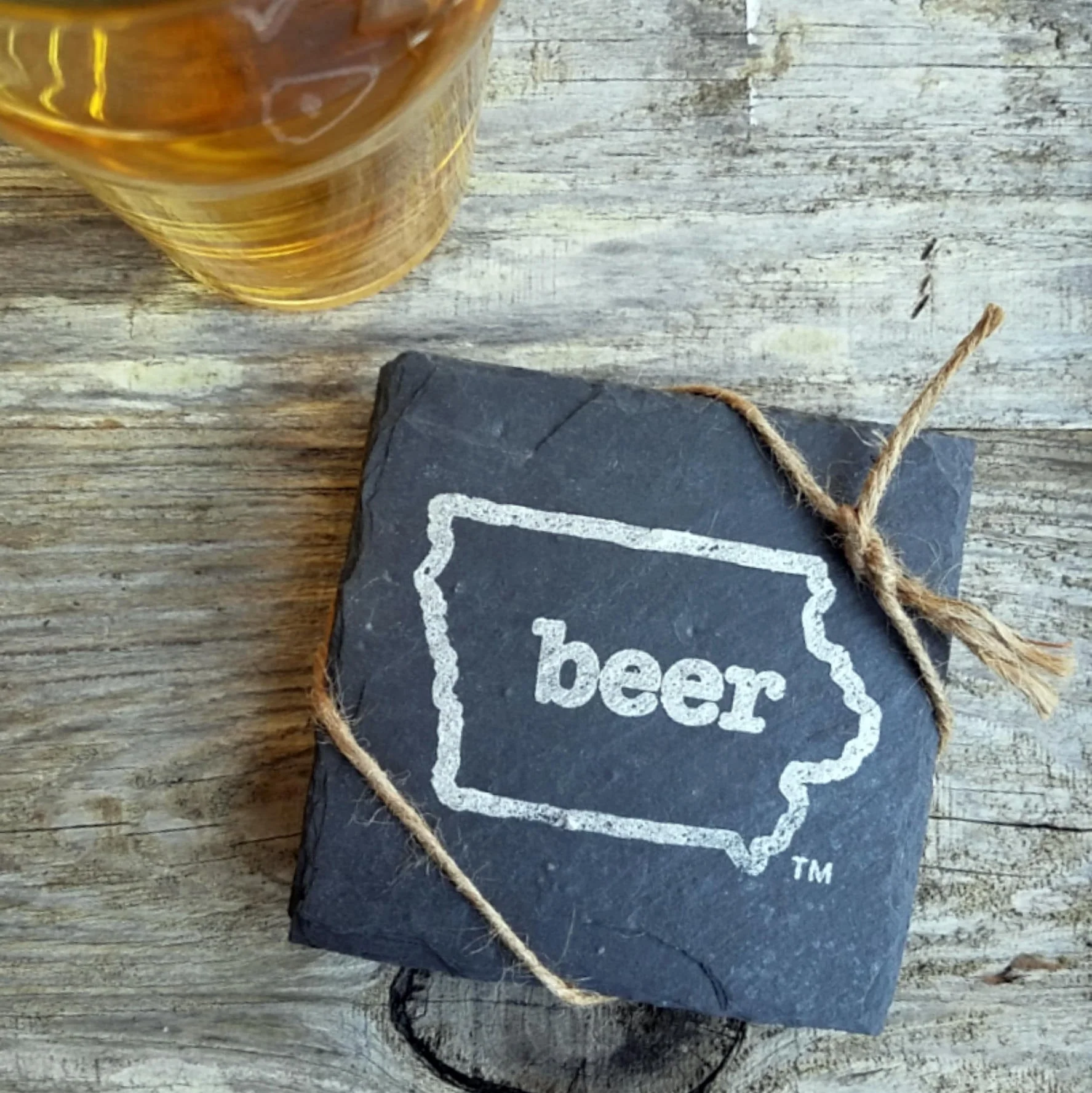 Iowa Craft Beer Tent Slate Coaster - Image 6