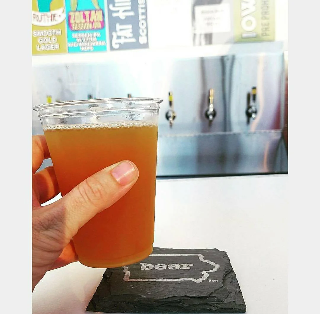 Iowa Craft Beer Tent Slate Coaster - Image 8