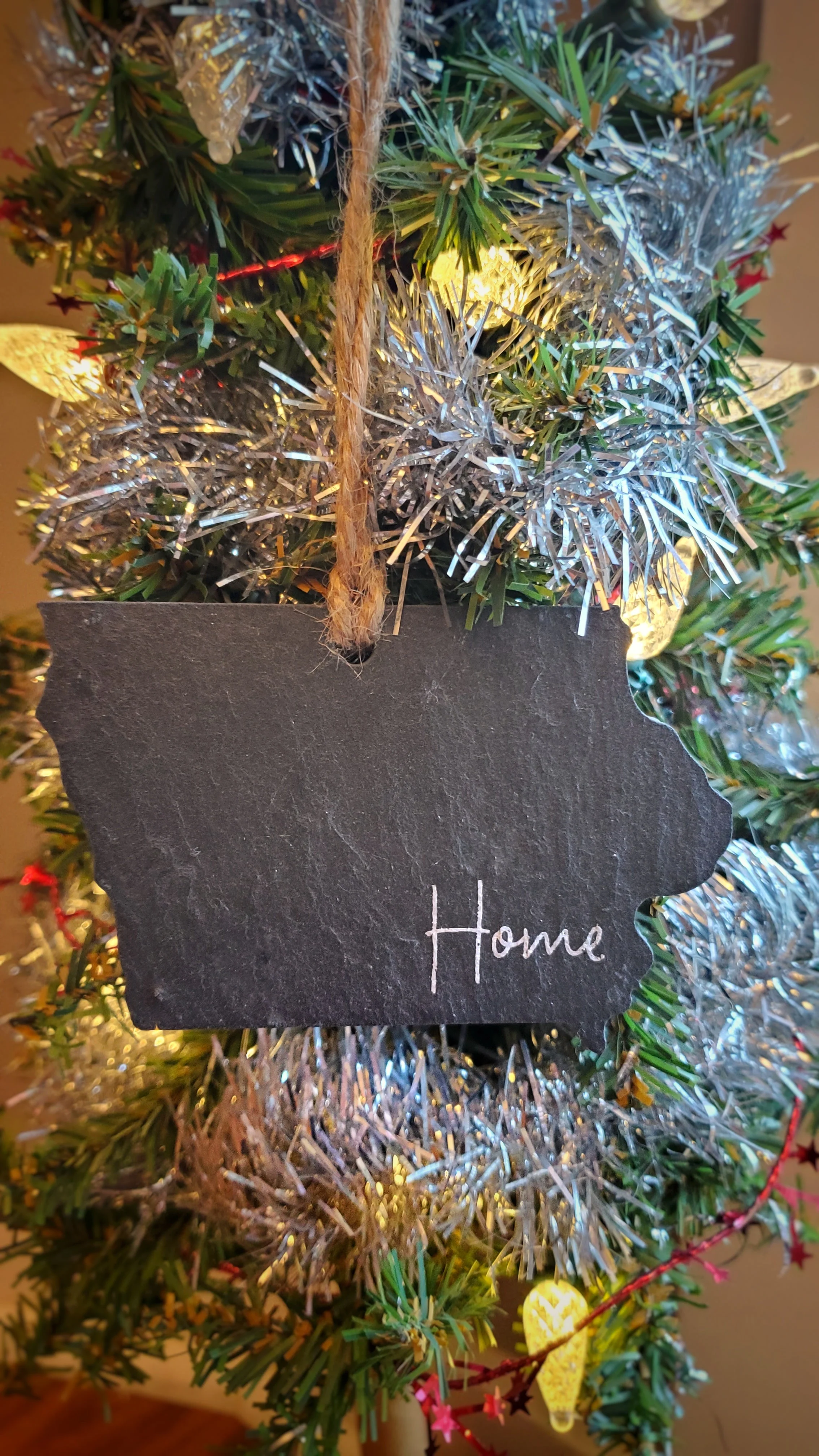 Iowa Home Slate Ornament - Image 3