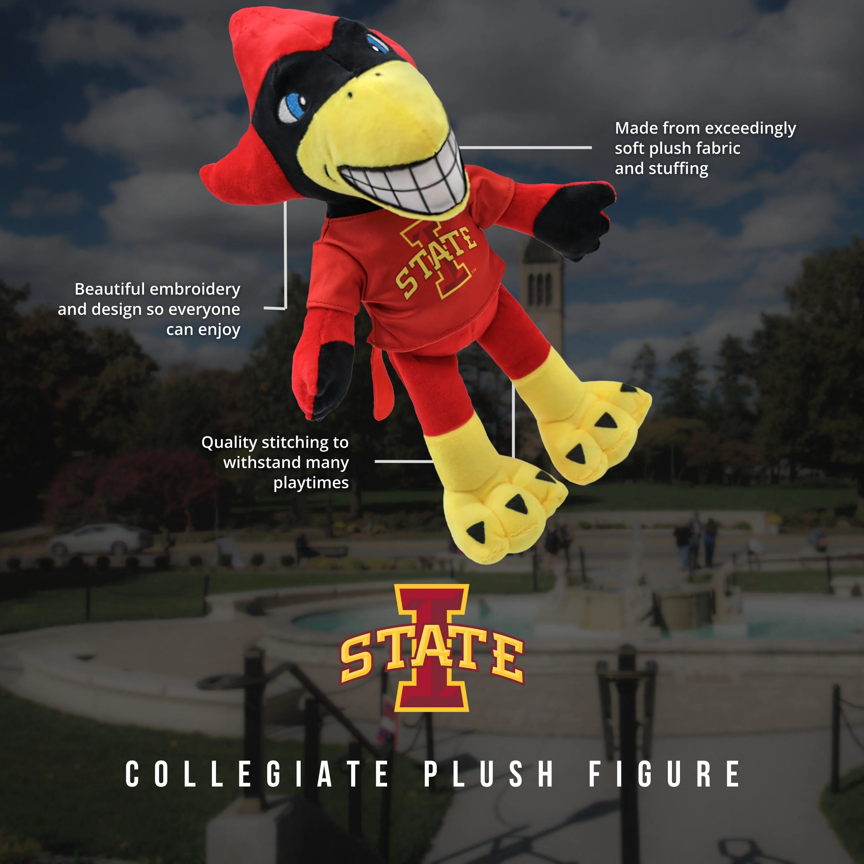 Iowa State Cy 14 Inch Plush Figure - Image 4