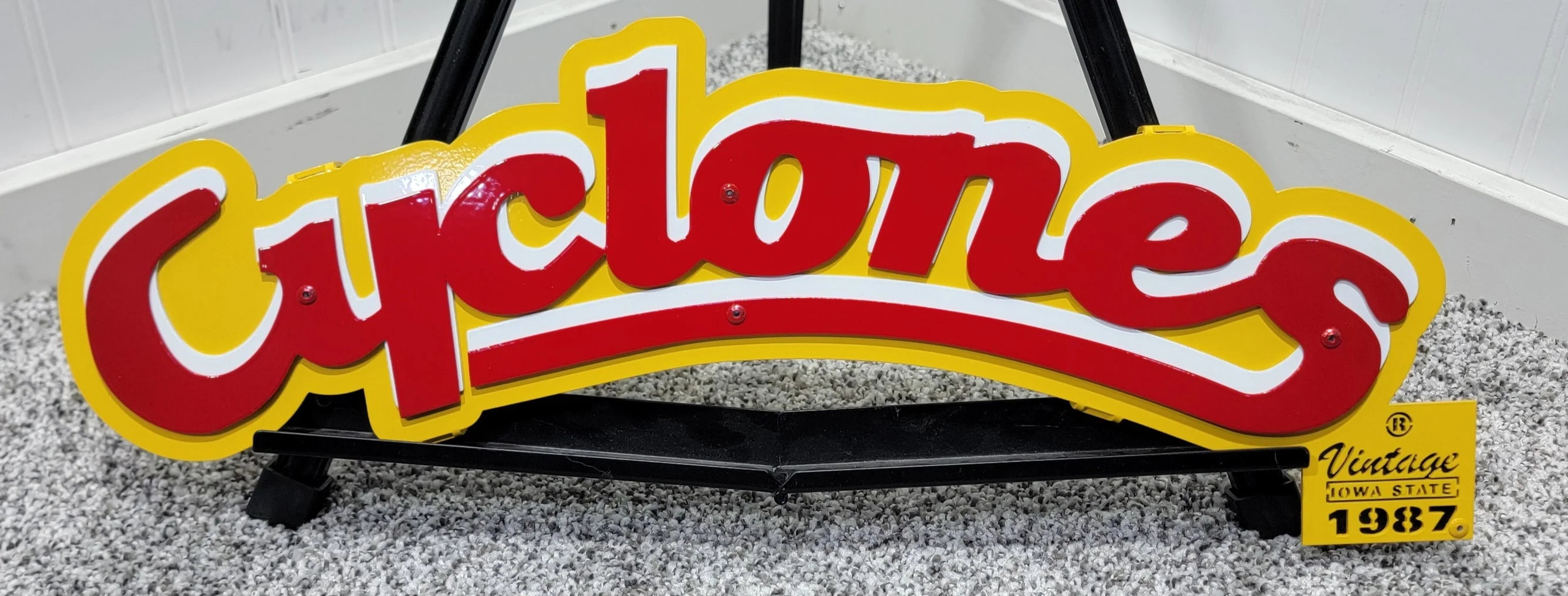 Iowa State Cyclones '87-'94 Helmet Logo Dorm Room Size - Image 3