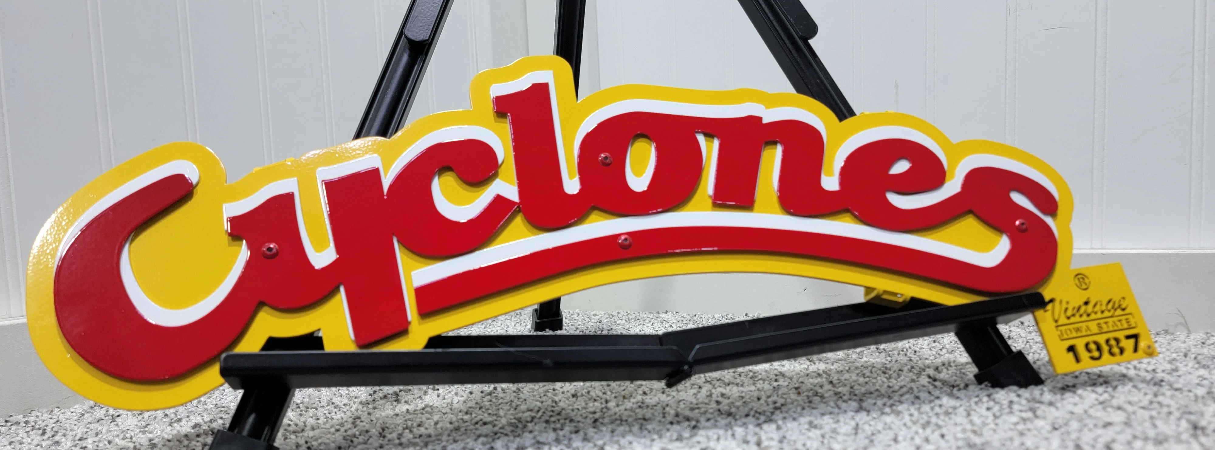 Iowa State Cyclones '87-'94 Helmet Logo Dorm Room Size - Image 4