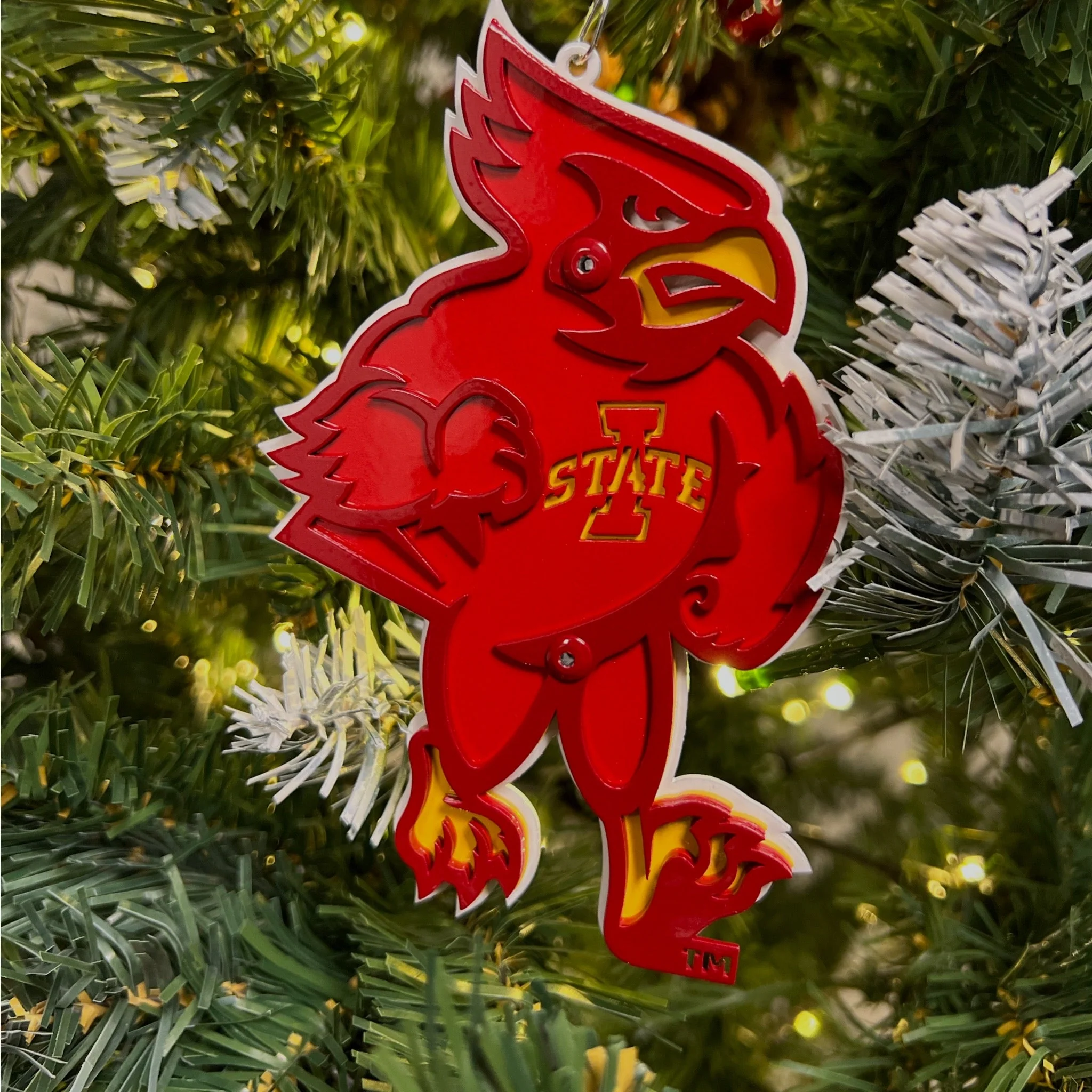 Iowa State Cyclones Cy The Mascot Current Logo Magnet/Ornament