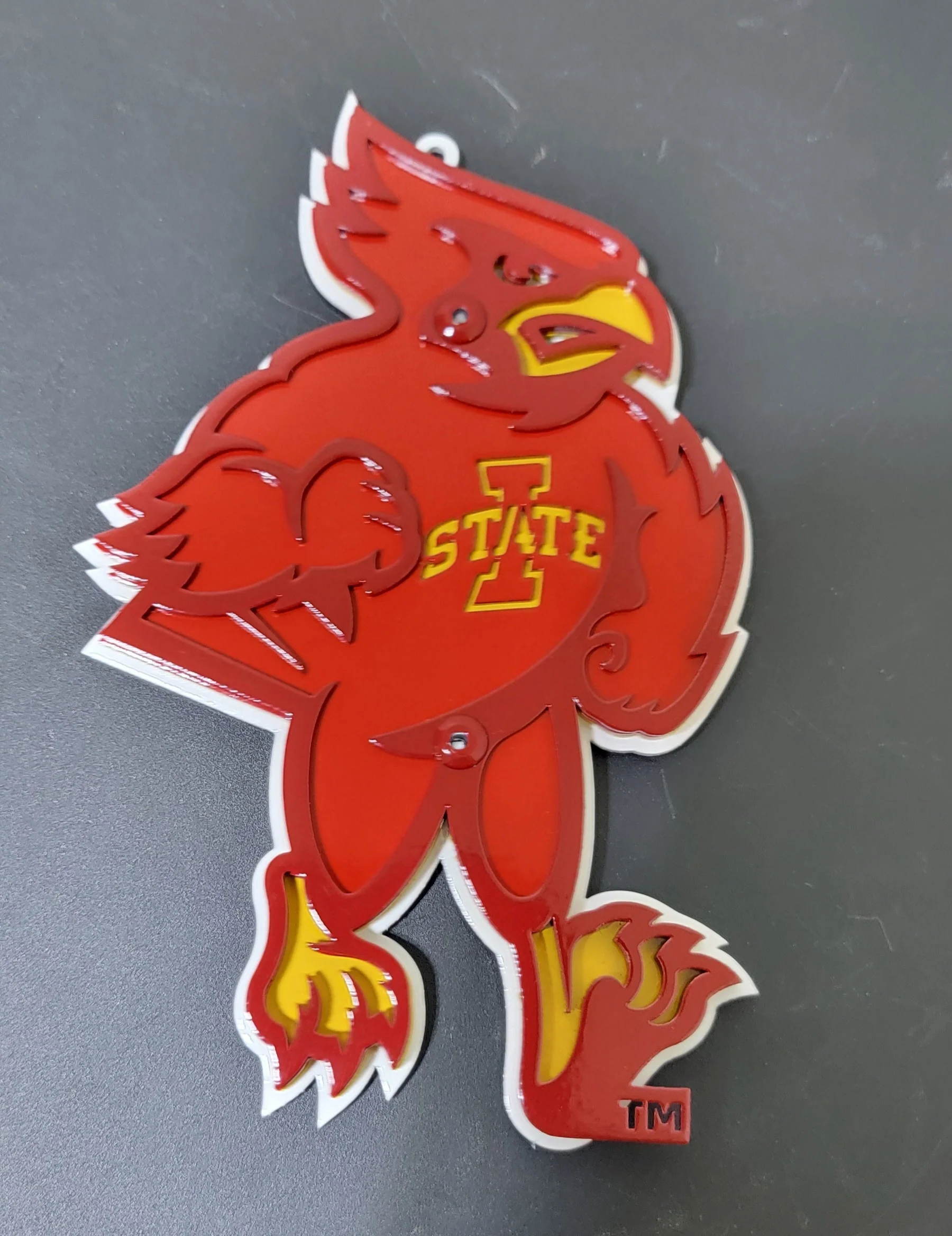 Iowa State Cyclones Cy The Mascot Current Logo Magnet/Ornament - Image 3