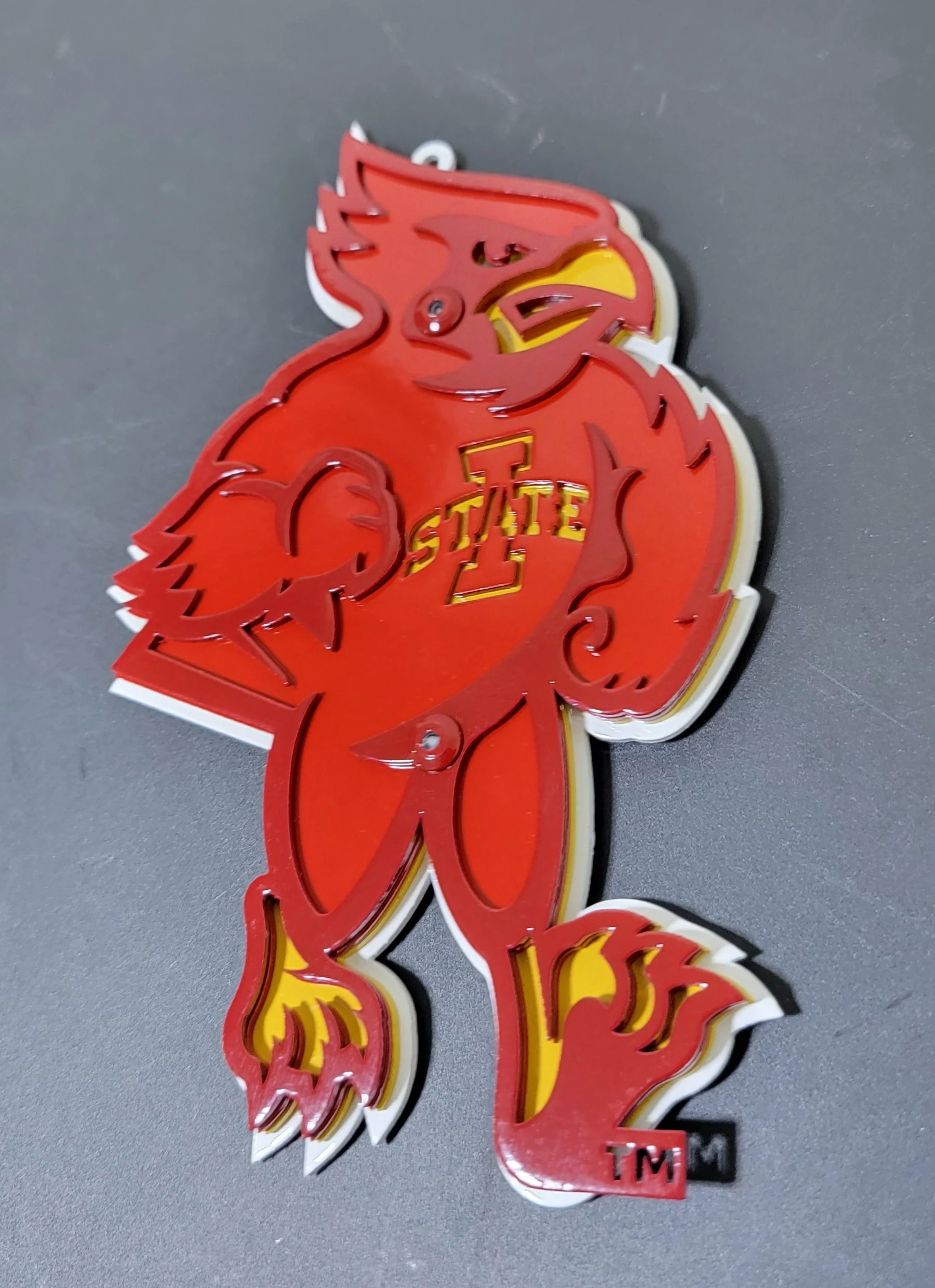 Iowa State Cyclones Cy The Mascot Current Logo Magnet/Ornament - Image 4