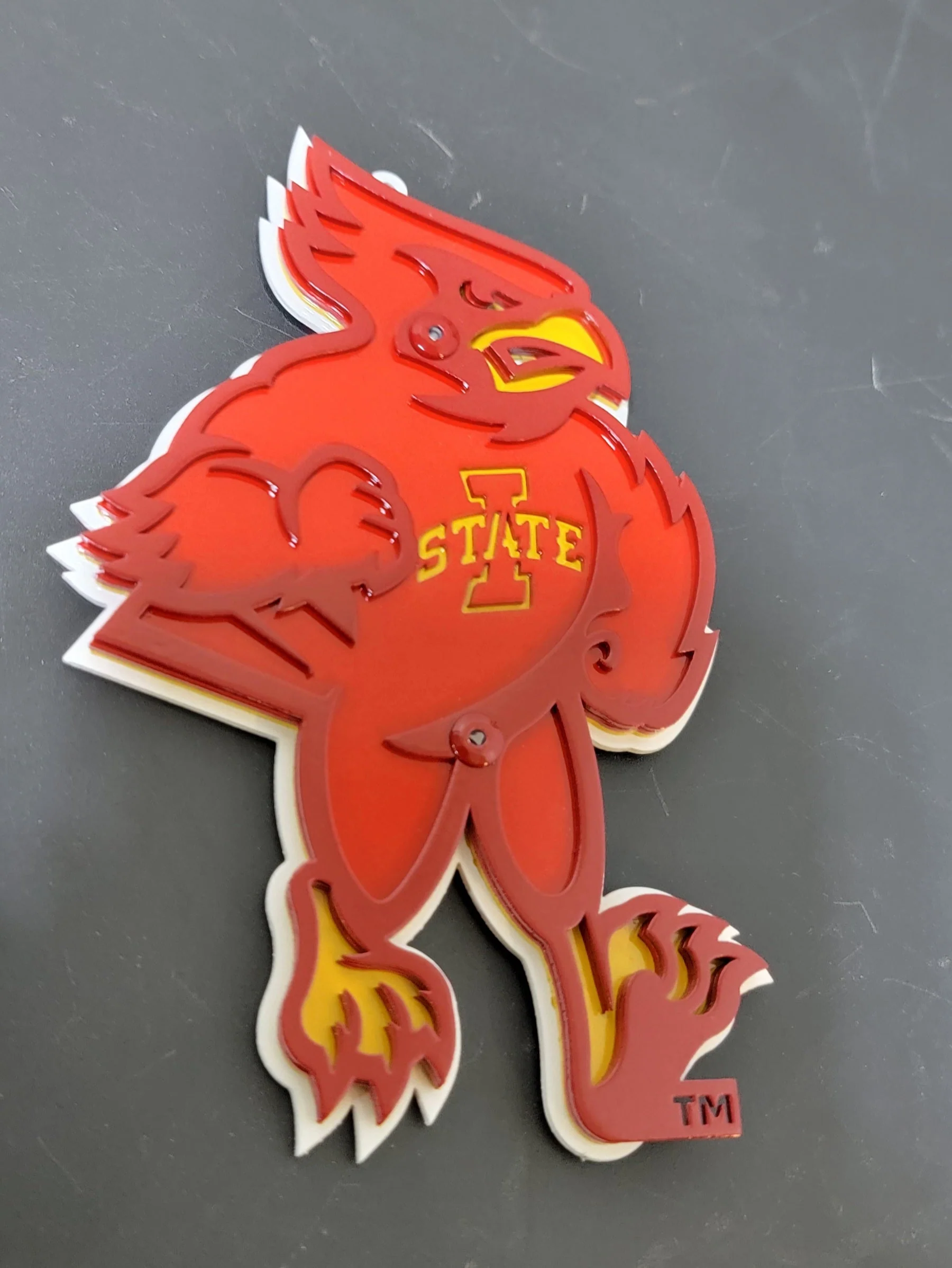 Iowa State Cyclones Cy The Mascot Current Logo Magnet/Ornament - Image 5
