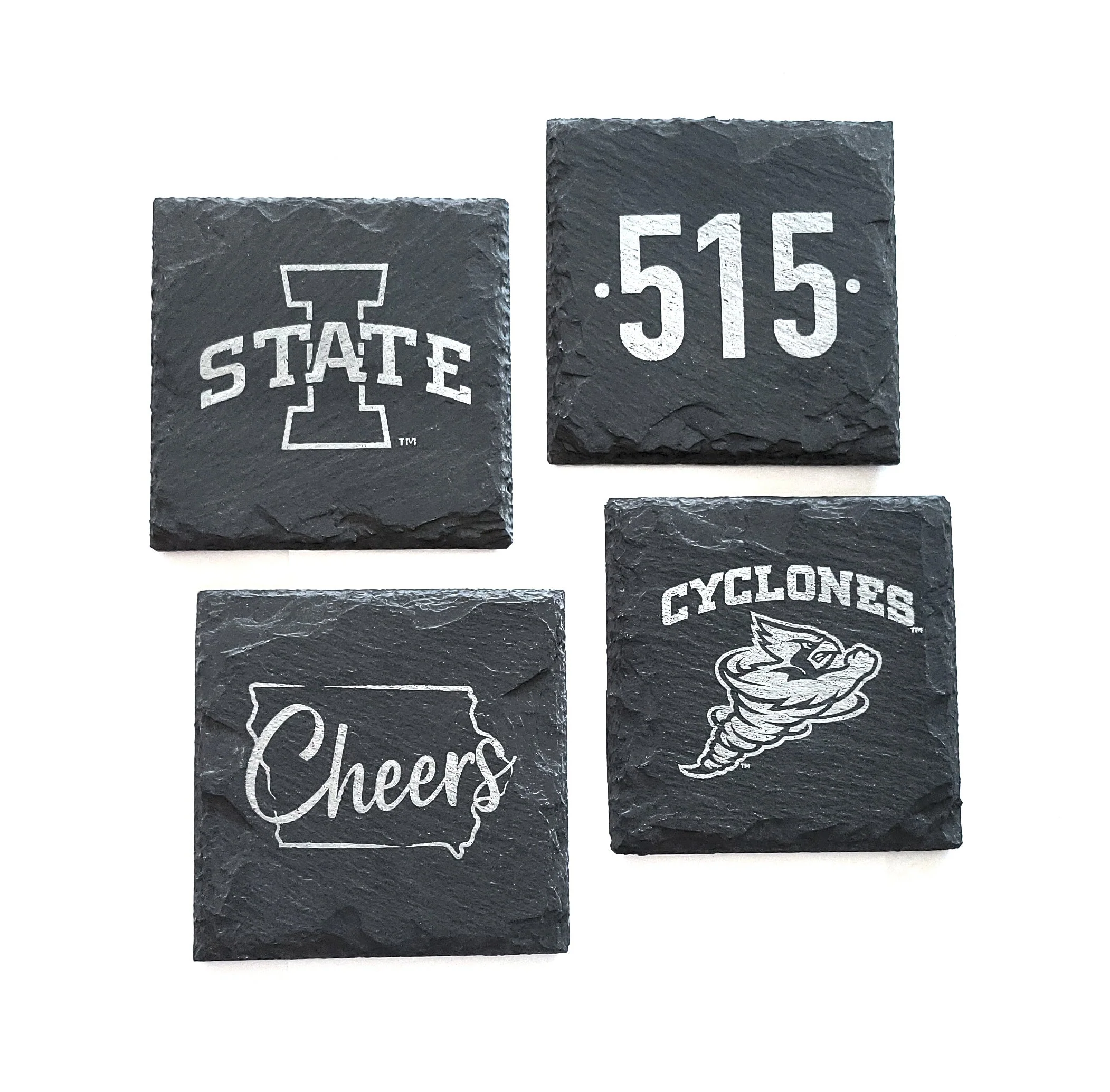 Iowa State Cyclones Cynado Slate Coaster - Image 6