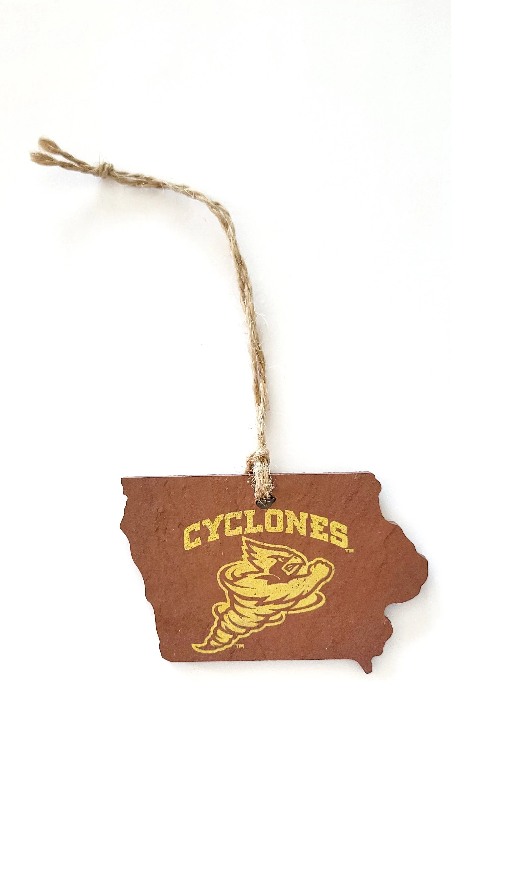 Iowa State Cyclones Cynado Slate Ornament - Image 2