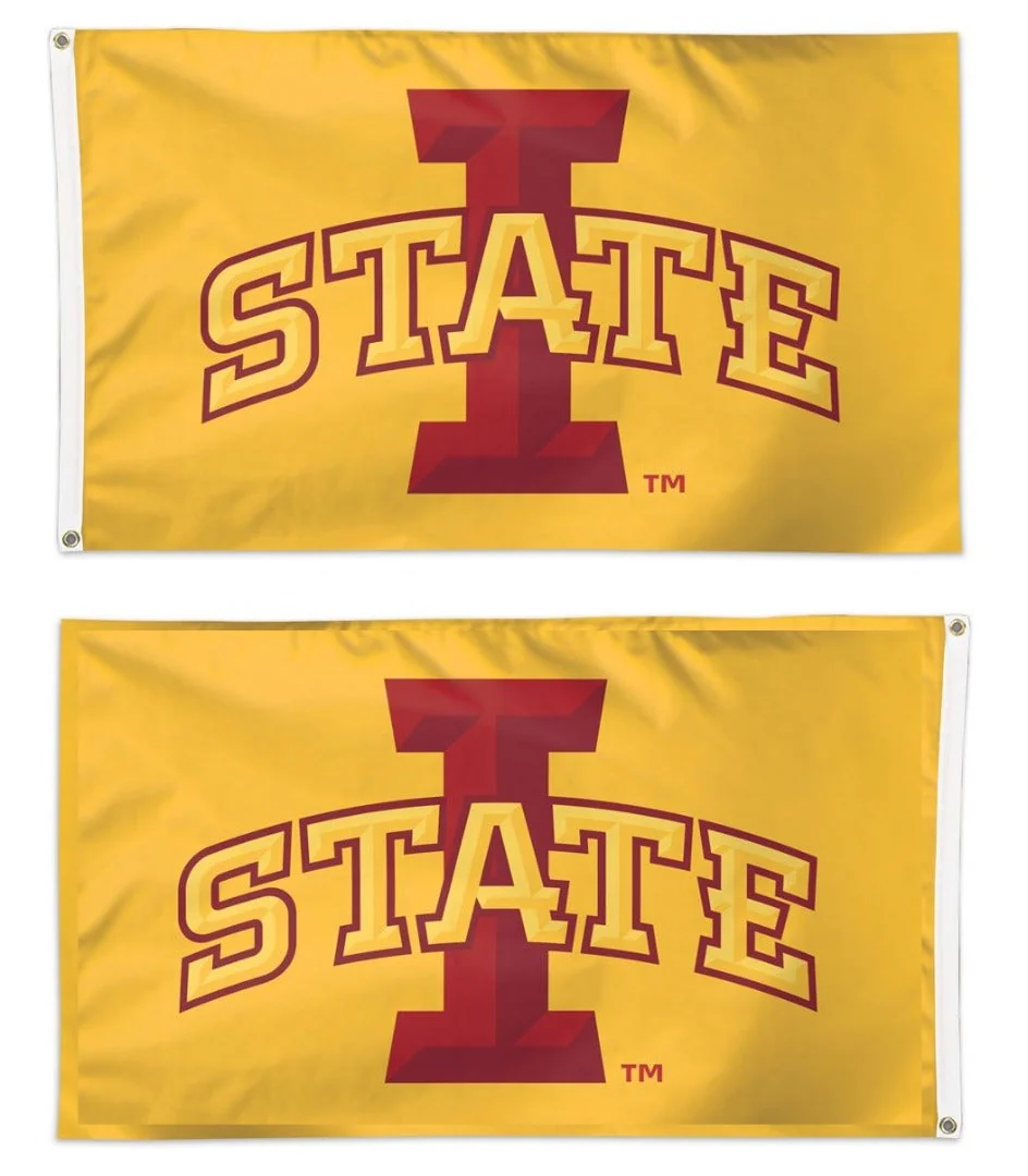 Iowa State Cyclones Flag 2x3 I State Logo on Yellow