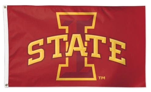 Iowa State Cyclones Flag 3x5 Cardinal I State Logo