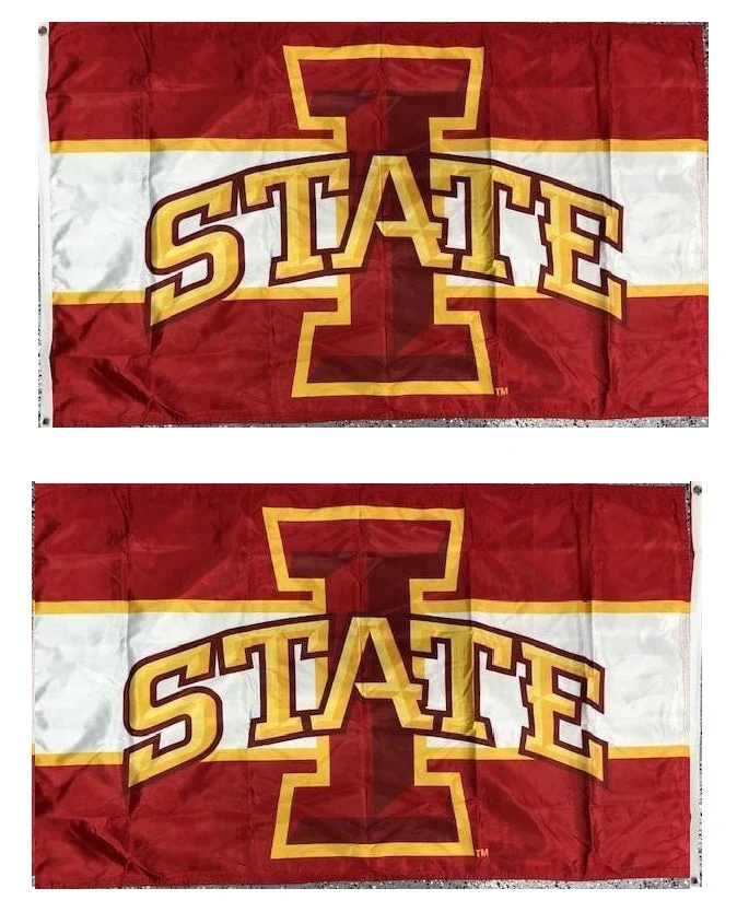 Iowa State Cyclones Flag 3x5 Striped 2 Sided