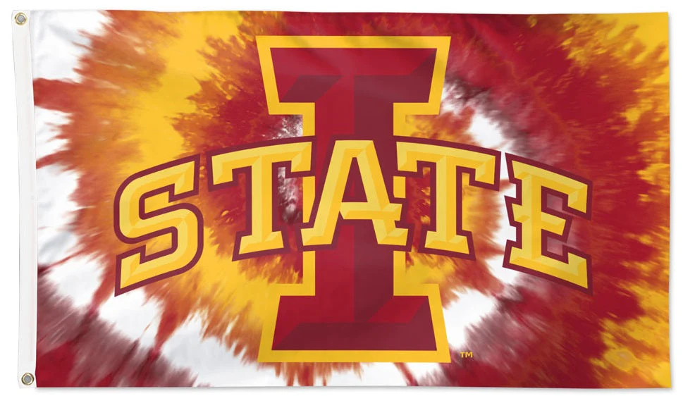Iowa State Cyclones Flag 3x5 Tie Dye Peace