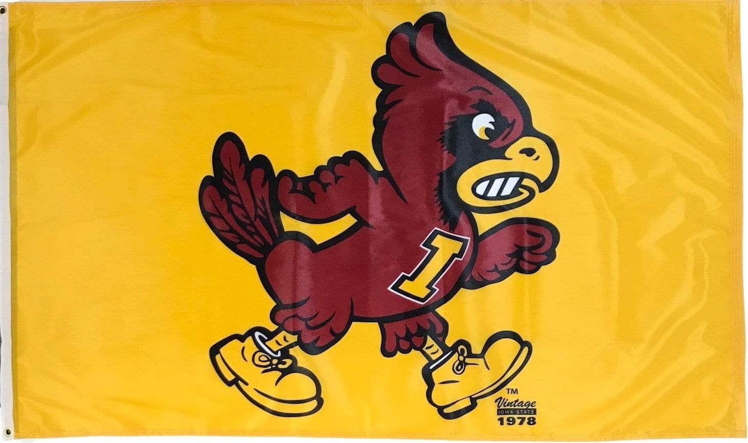Iowa State Cyclones Flag 3x5 Vintage Cy Yellow