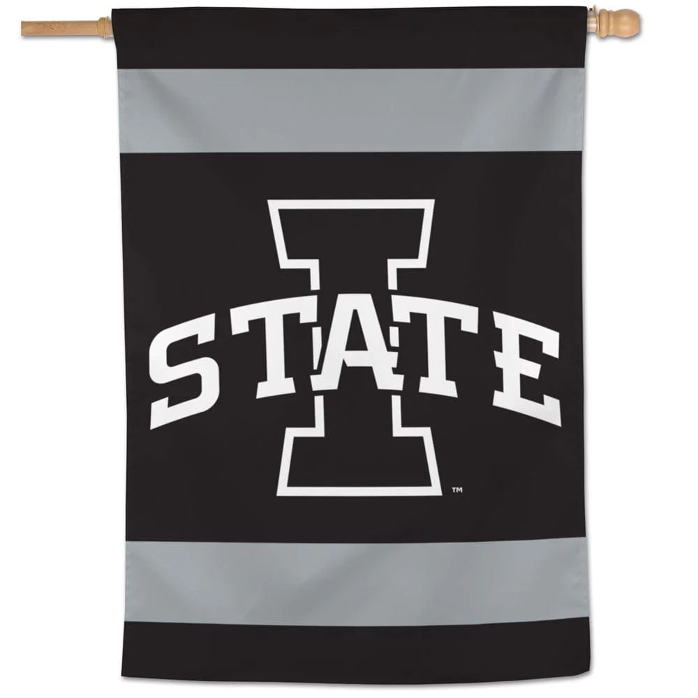 Iowa State Cyclones Flag Black White House Banner