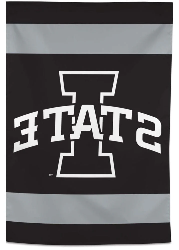 Iowa State Cyclones Flag Black White House Banner - Image 2