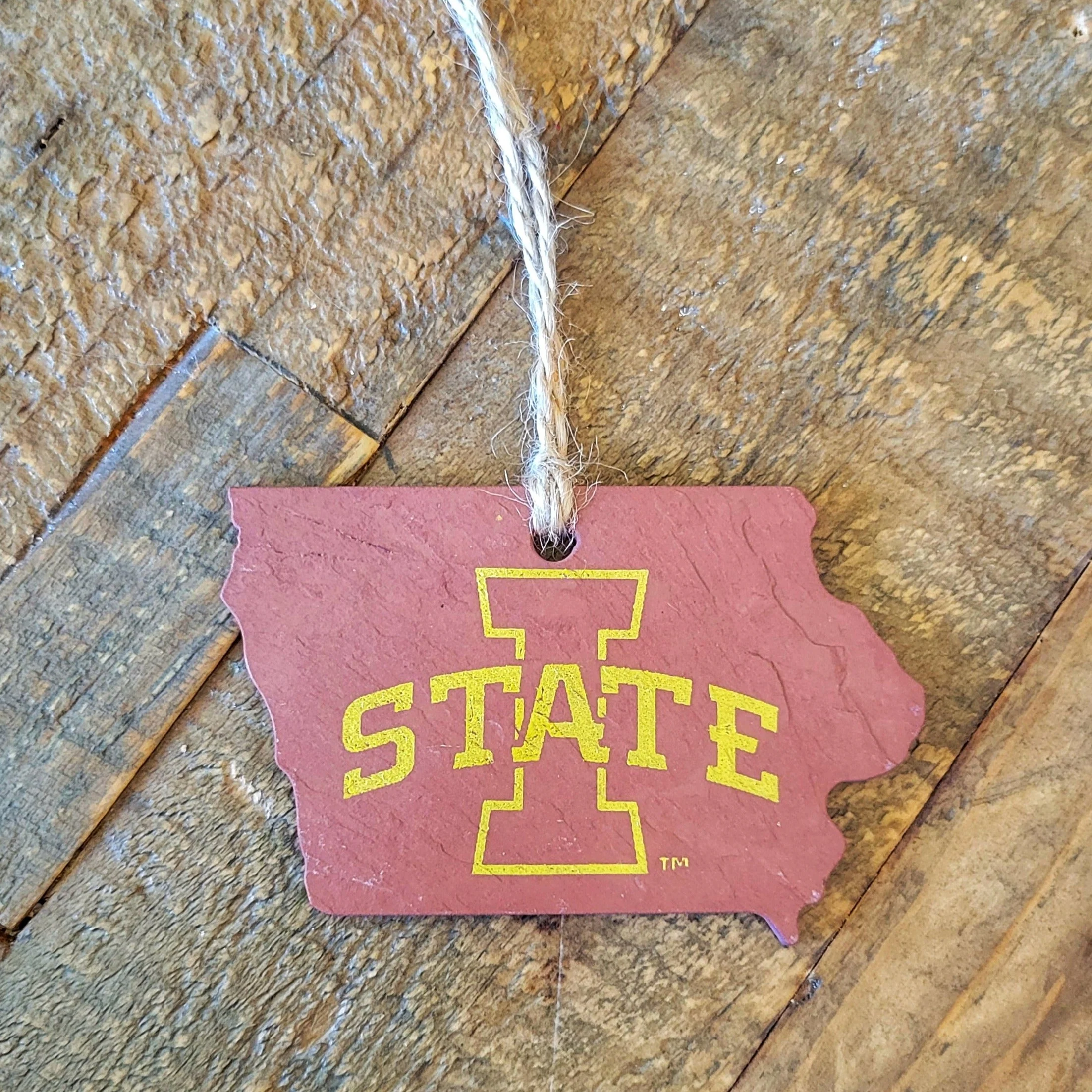 Iowa State Cyclones I-State Slate Ornament - Image 4