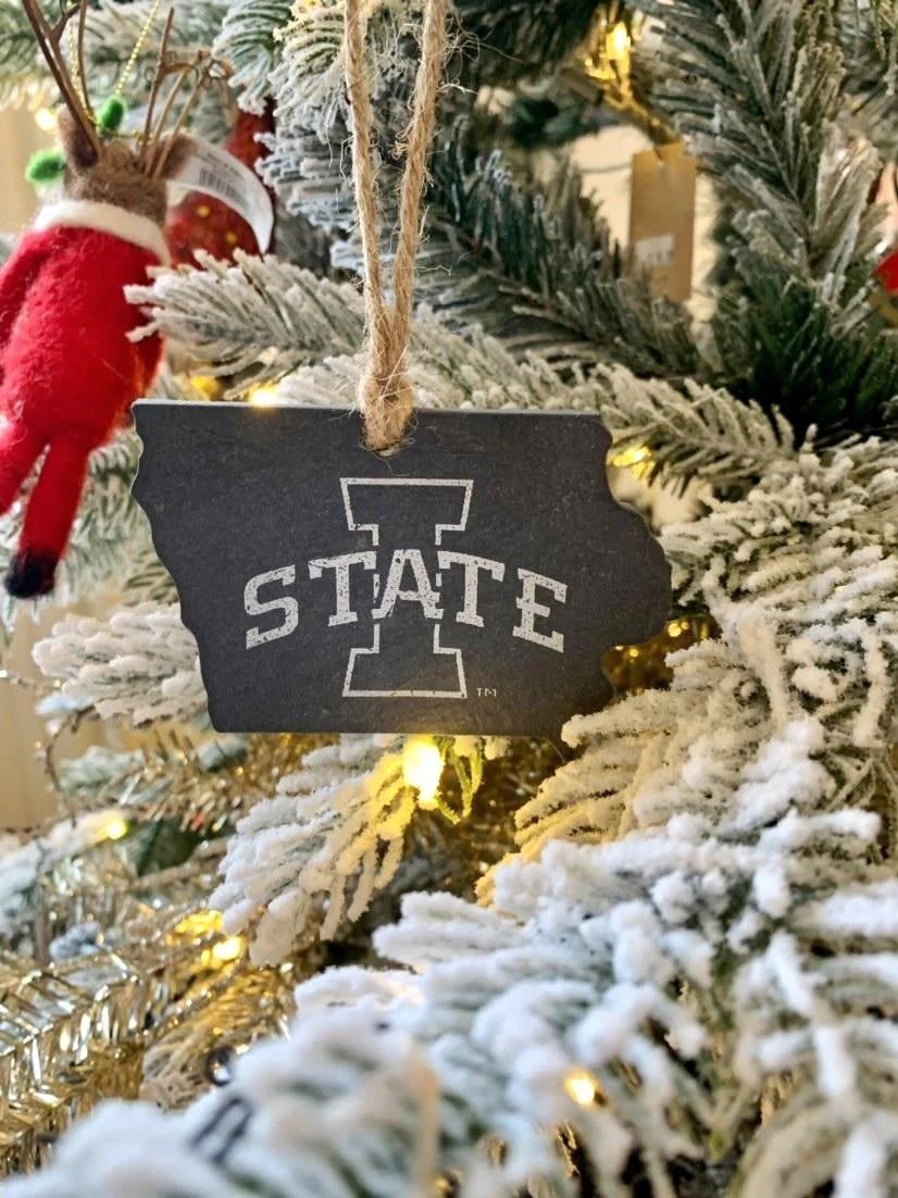 Iowa State Cyclones I-State Slate Ornament - Image 5