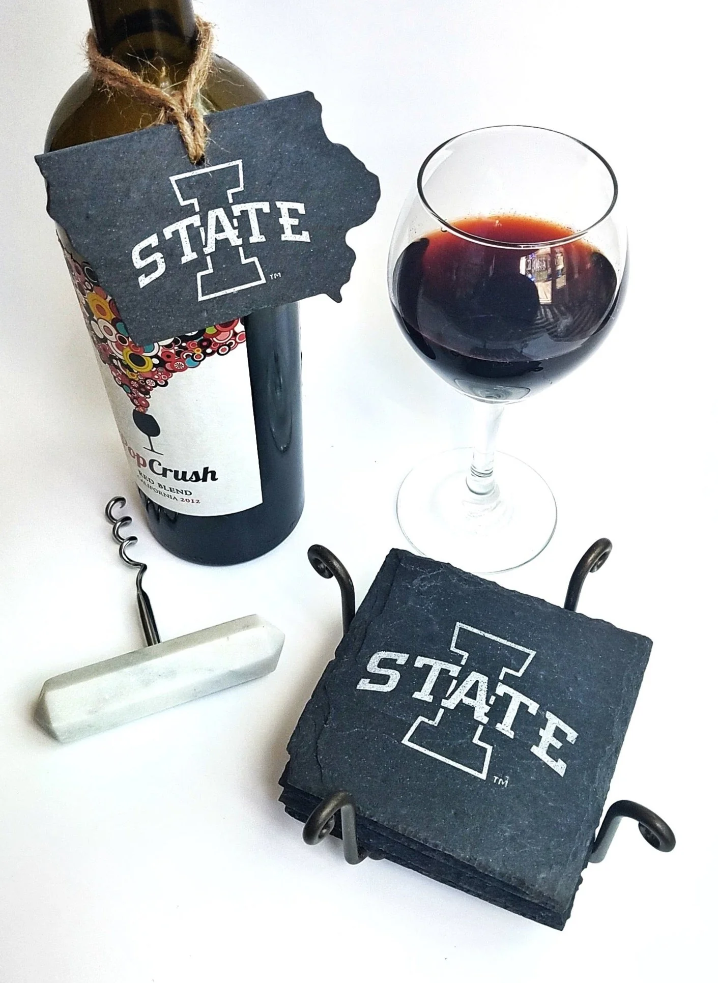 Iowa State Cyclones I-State Slate Ornament - Image 8