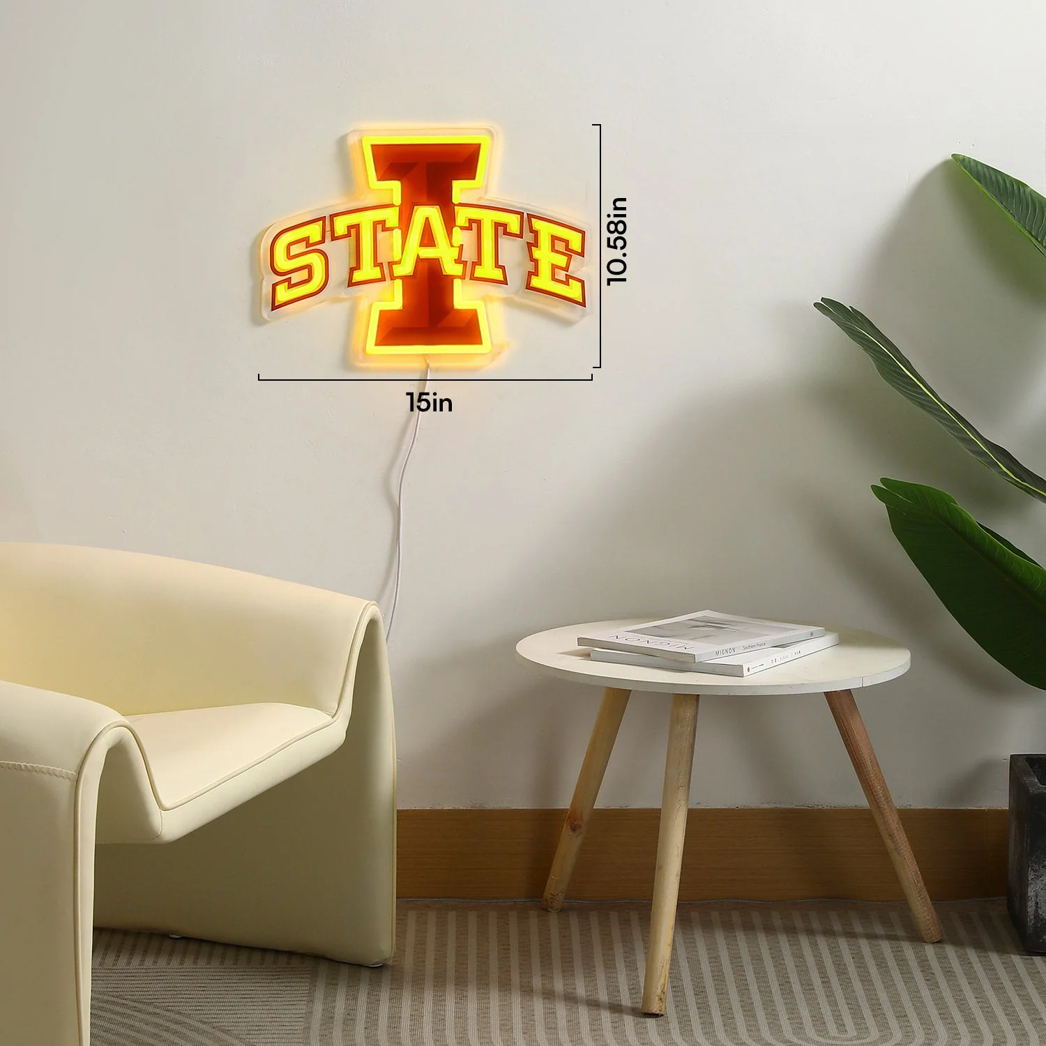 Iowa State Cyclones LED Neon Sign - Image 6