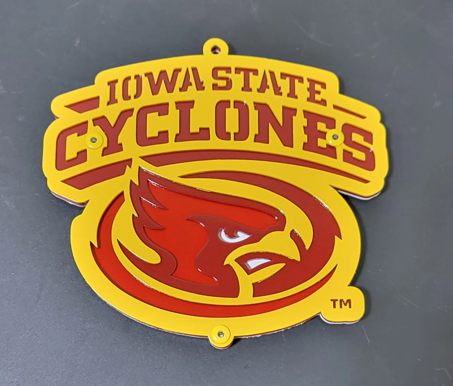 Iowa State Cyclones Modern CY Head Magnet/Ornament - Image 3