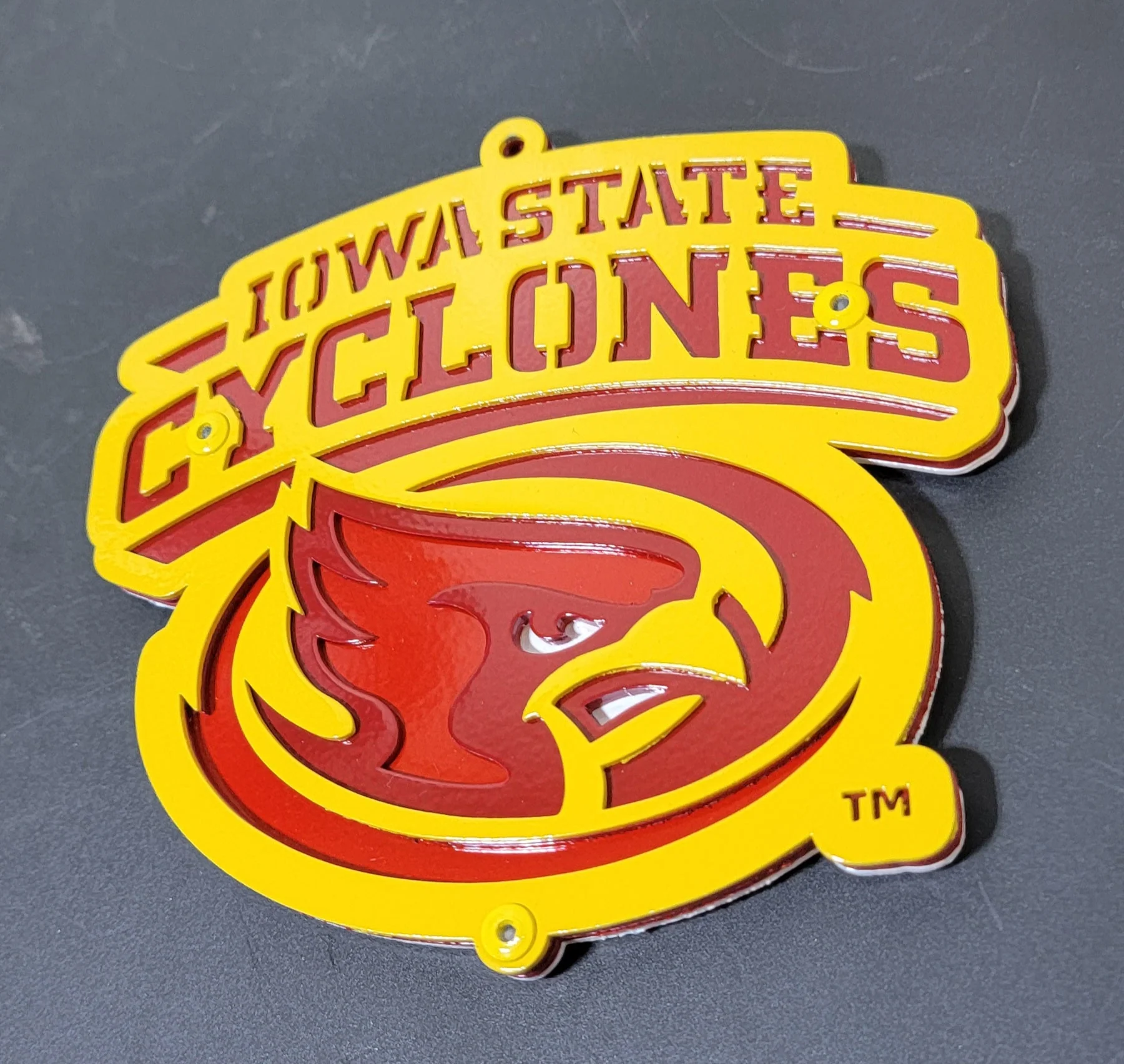 Iowa State Cyclones Modern CY Head Magnet/Ornament - Image 4