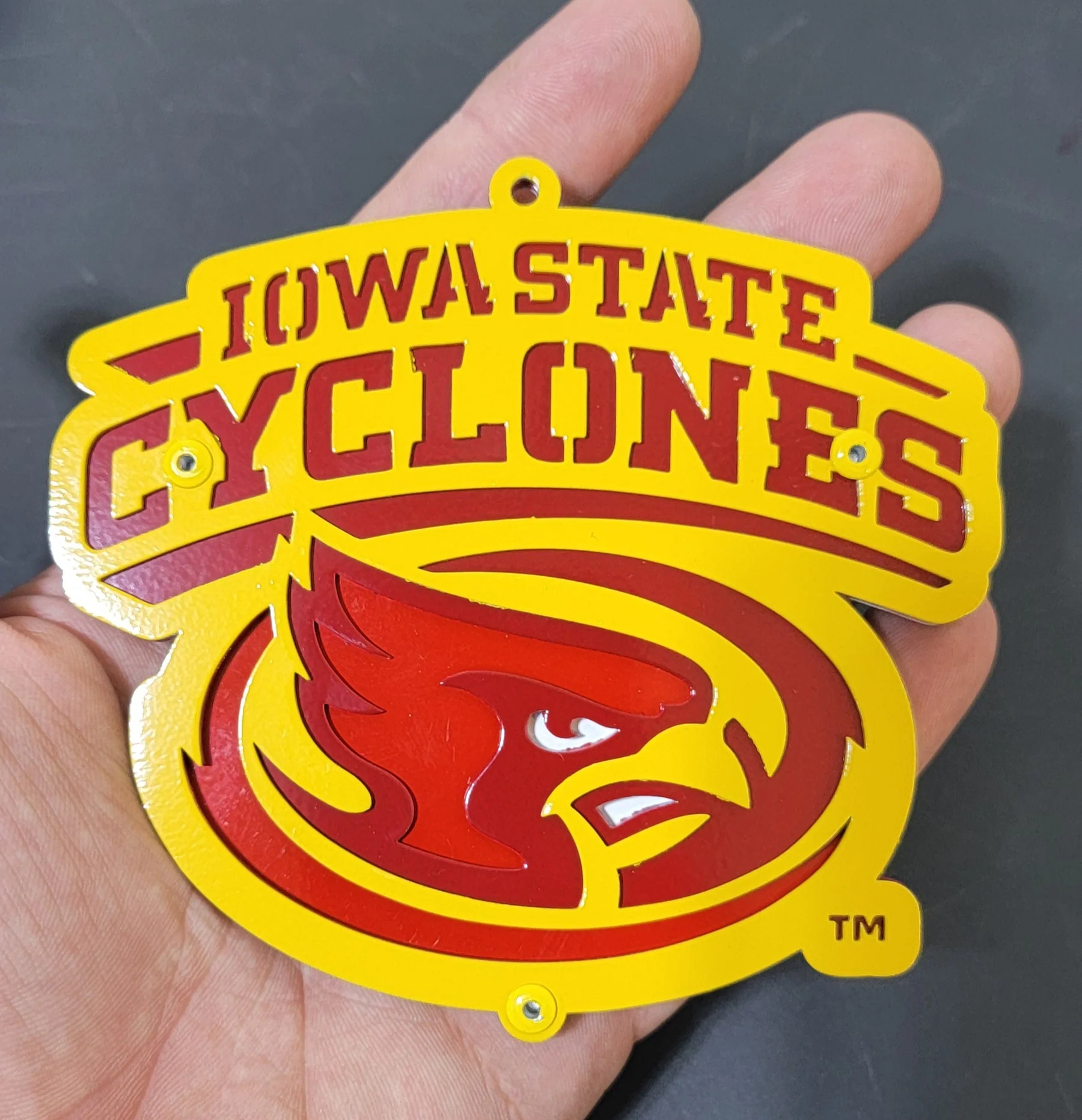 Iowa State Cyclones Modern CY Head Magnet/Ornament - Image 5