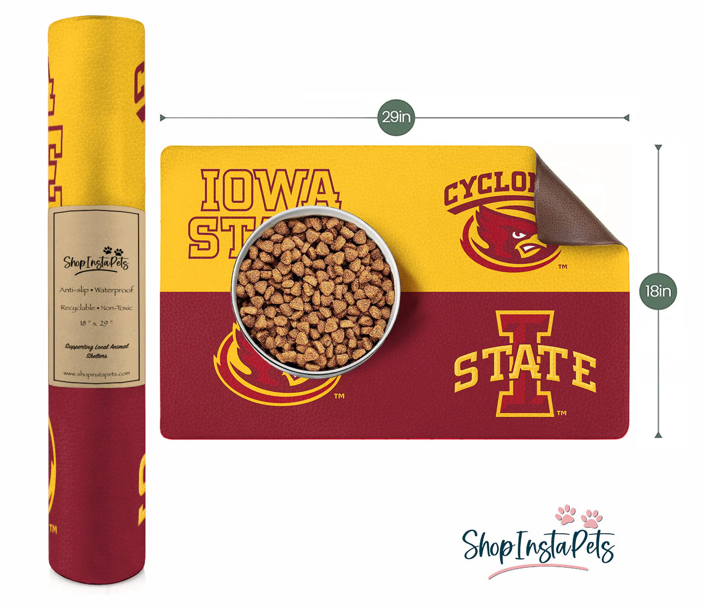 Iowa State Cyclones | NCAA Officially Licensed | Food & Water Mat - Image 3